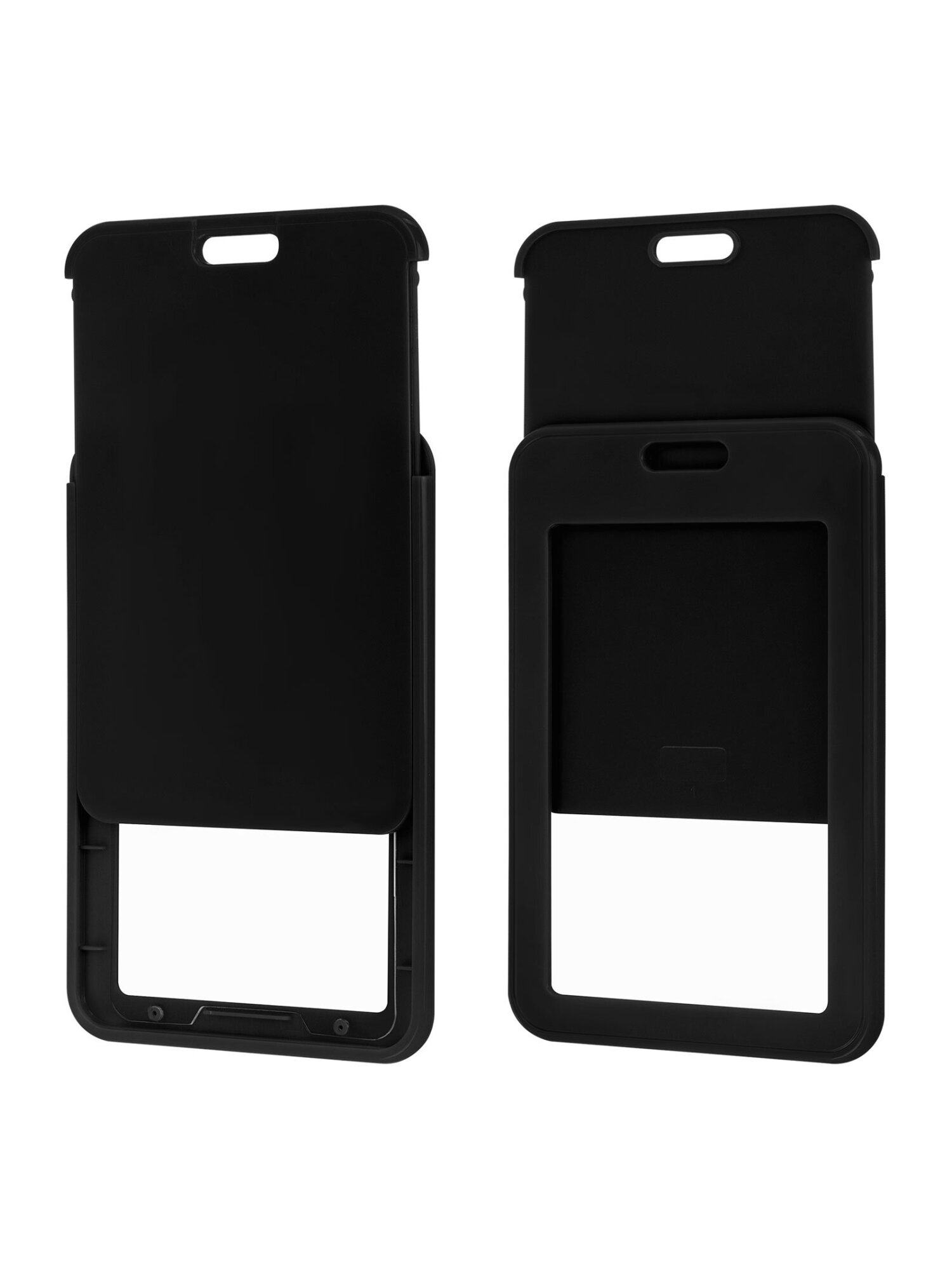 Бейдж Brauberg черный с лентой и карабином - фото 11