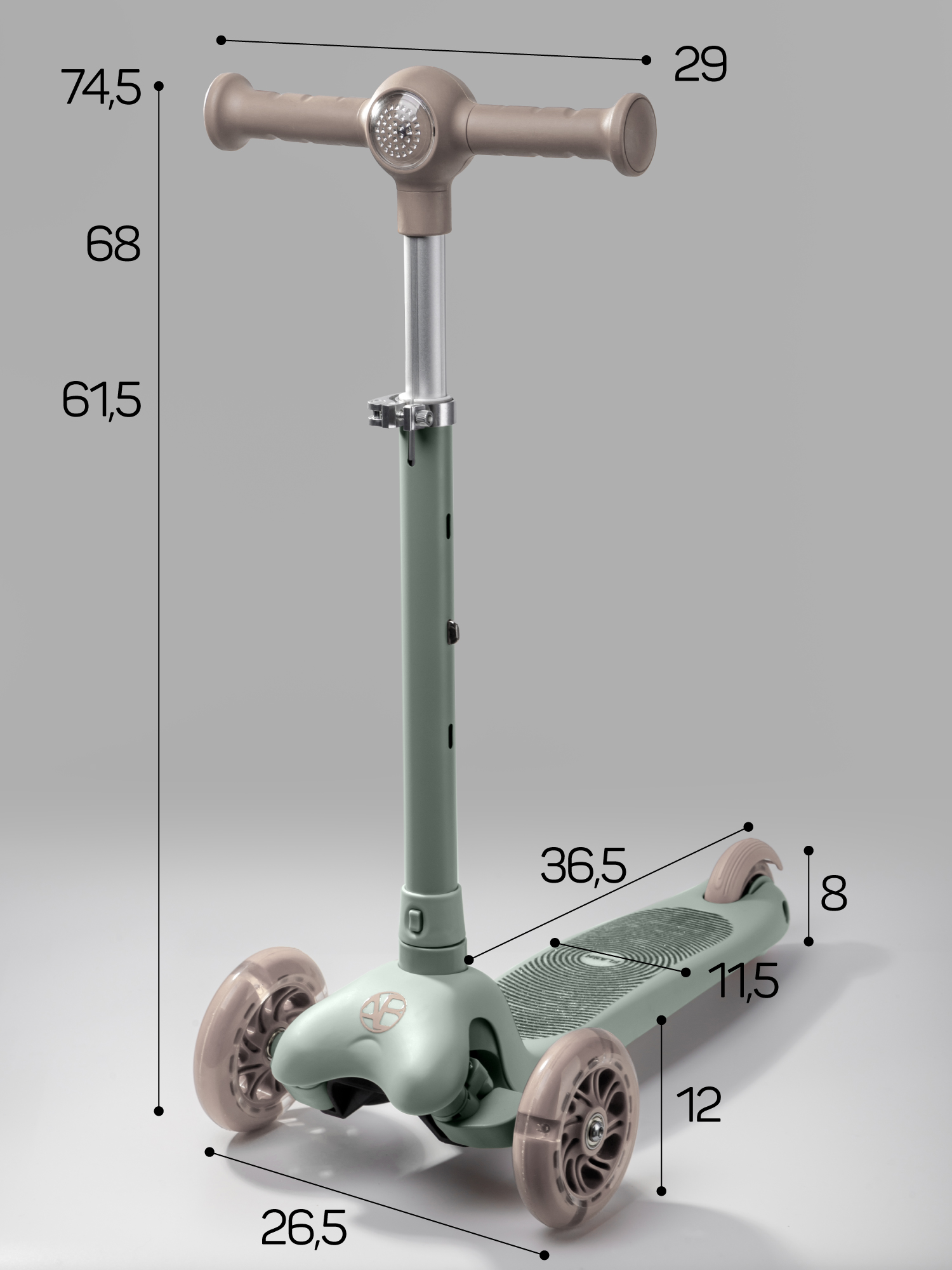 Самокат Amarobaby трехколесный - фото 17