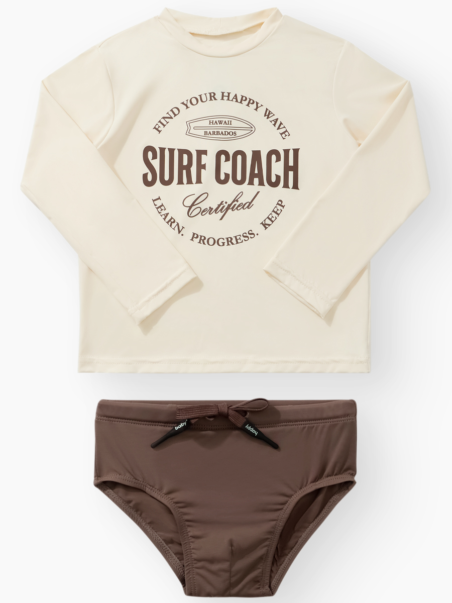 Купальный костюм Happy Baby 50697-1_chocolate - фото 1