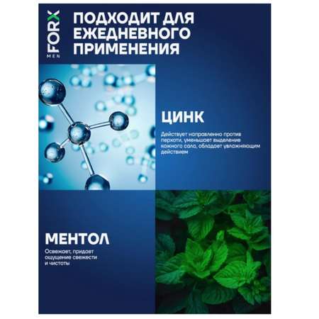 Шампунь FORX Men Care Cool Power 400 мл 1 шт.