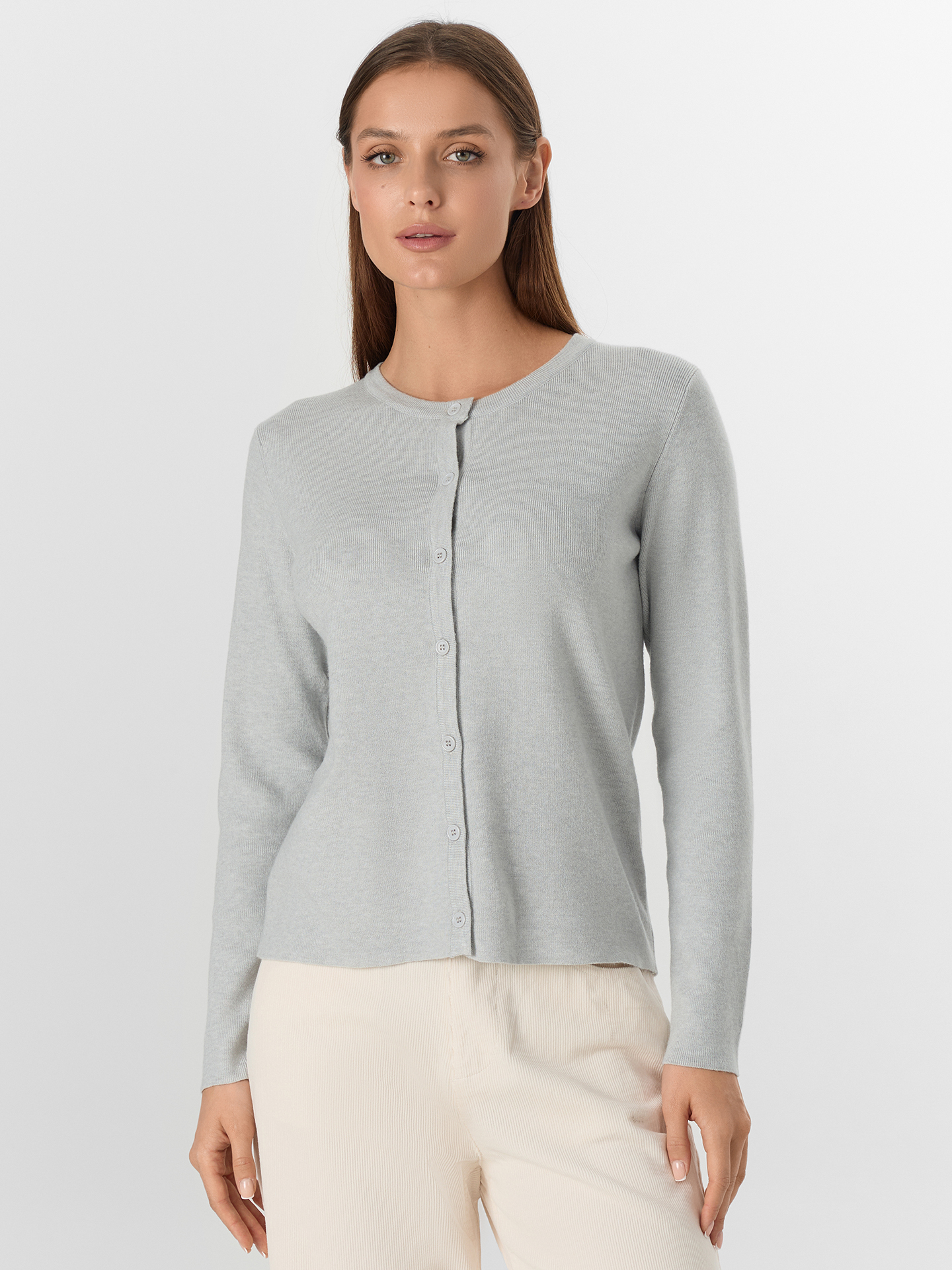 Лонгслив Mark Formelle (Марк Формэль) 122661/серый меланж - фото 1