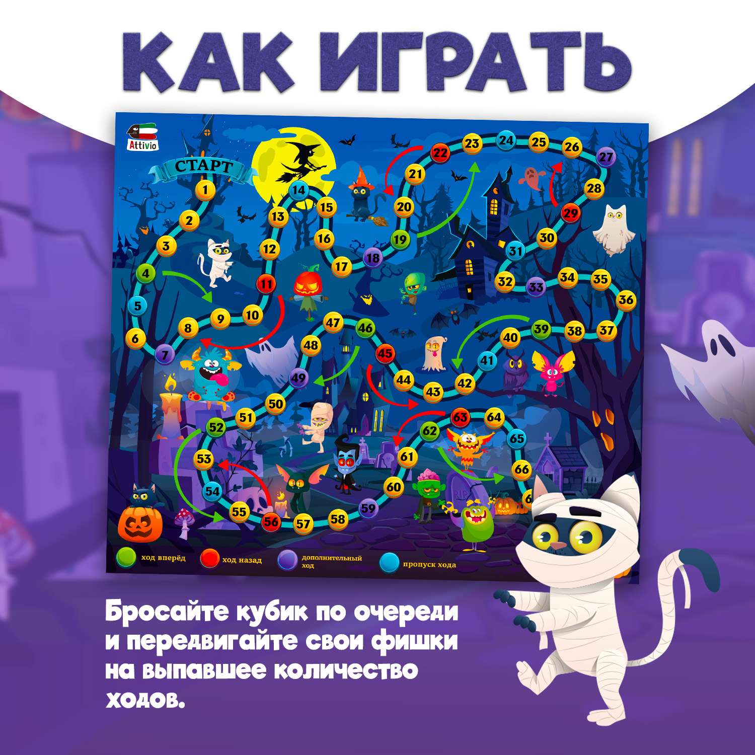 Настольная игра Attivio Монстры - фото 3