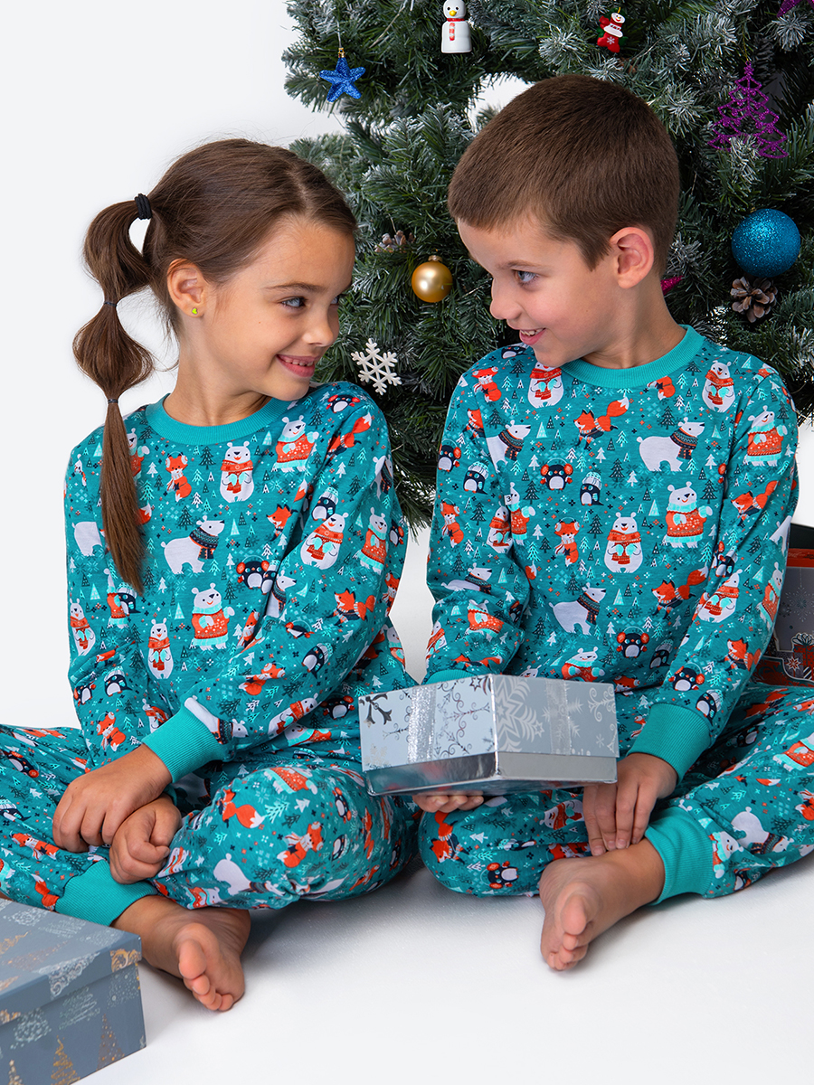 Пижама HappyFox HFLUNNG833серо.зеленый - фото 2