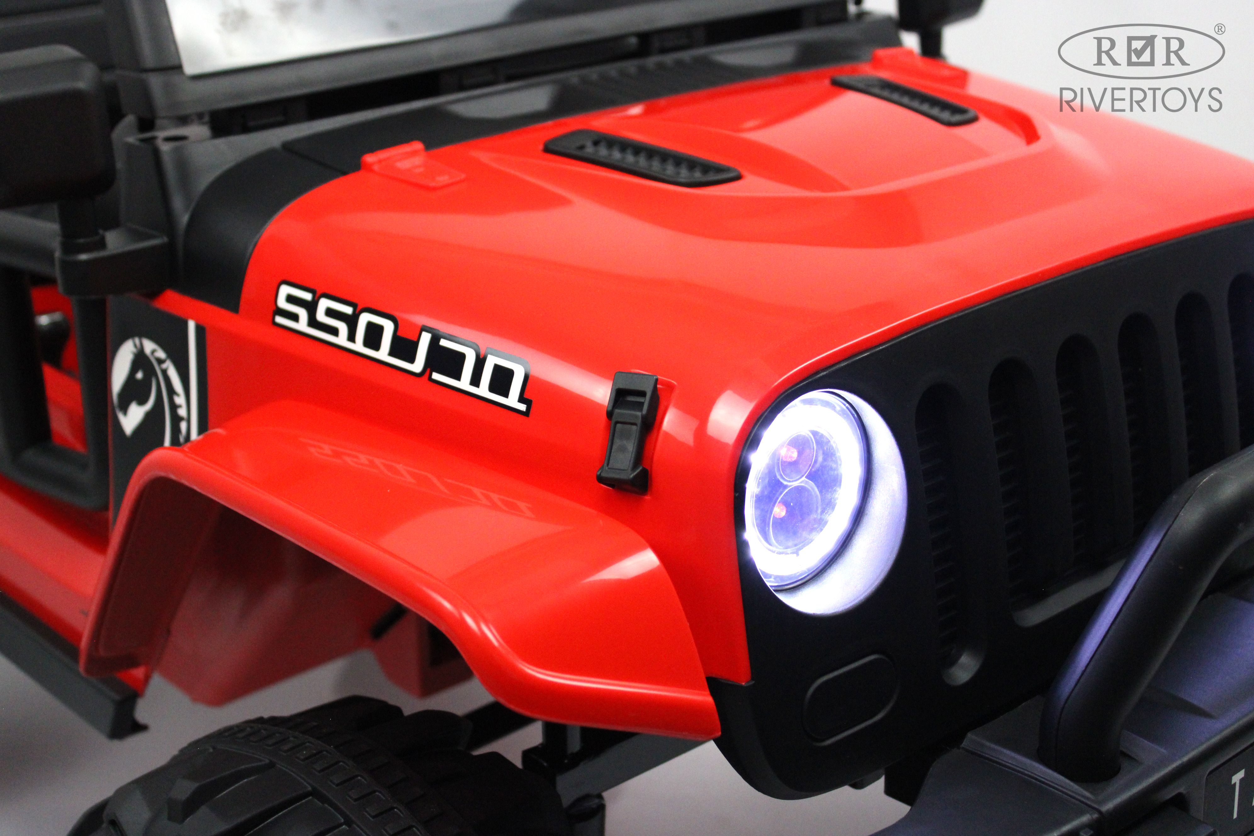 Электромобиль RIVERTOYS T222TT-4WD-RED С пультом ДУ - фото 29