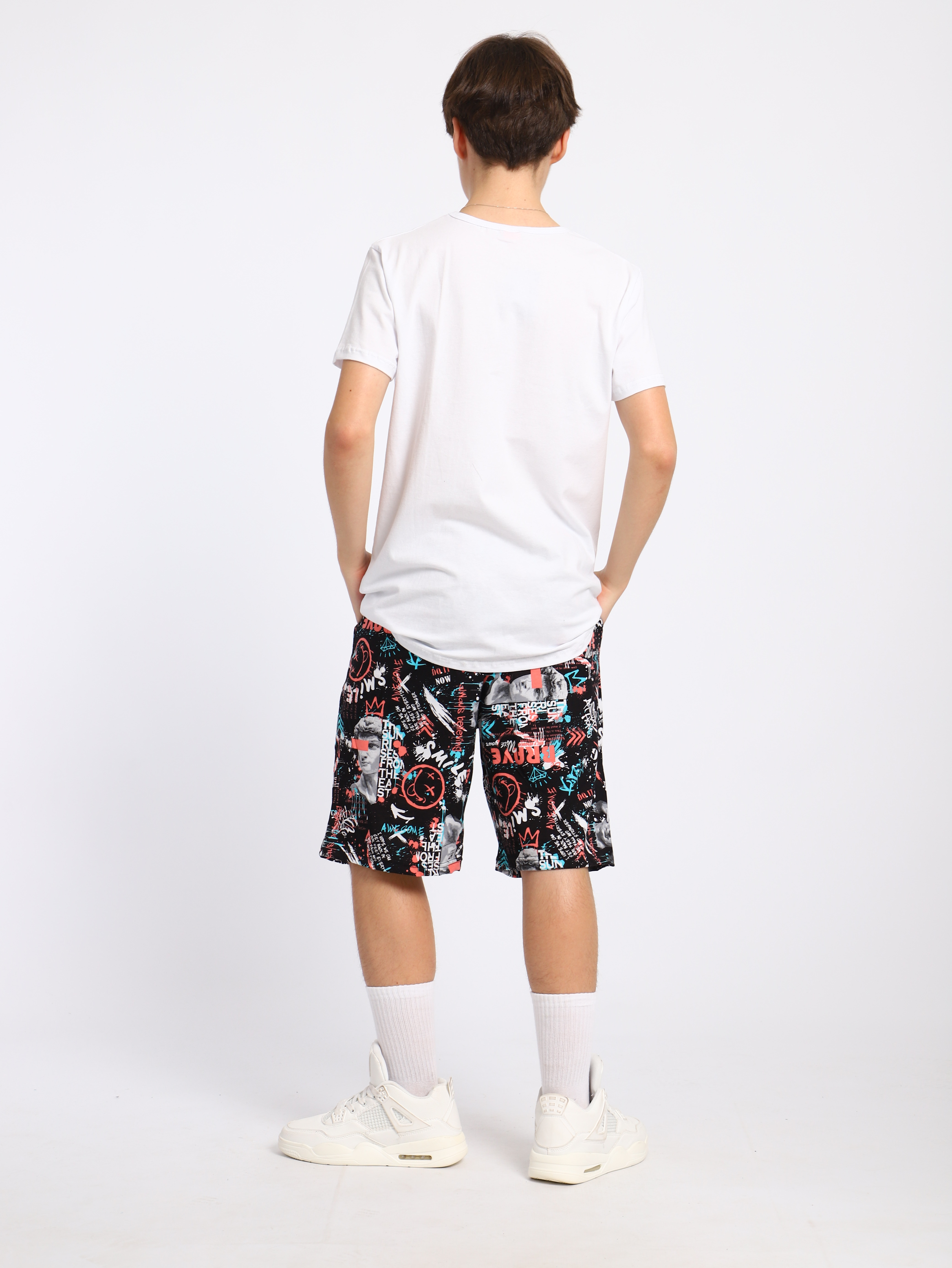 Шорты ЛАДОШКИ Шорты Федор черный граффити - фото 17