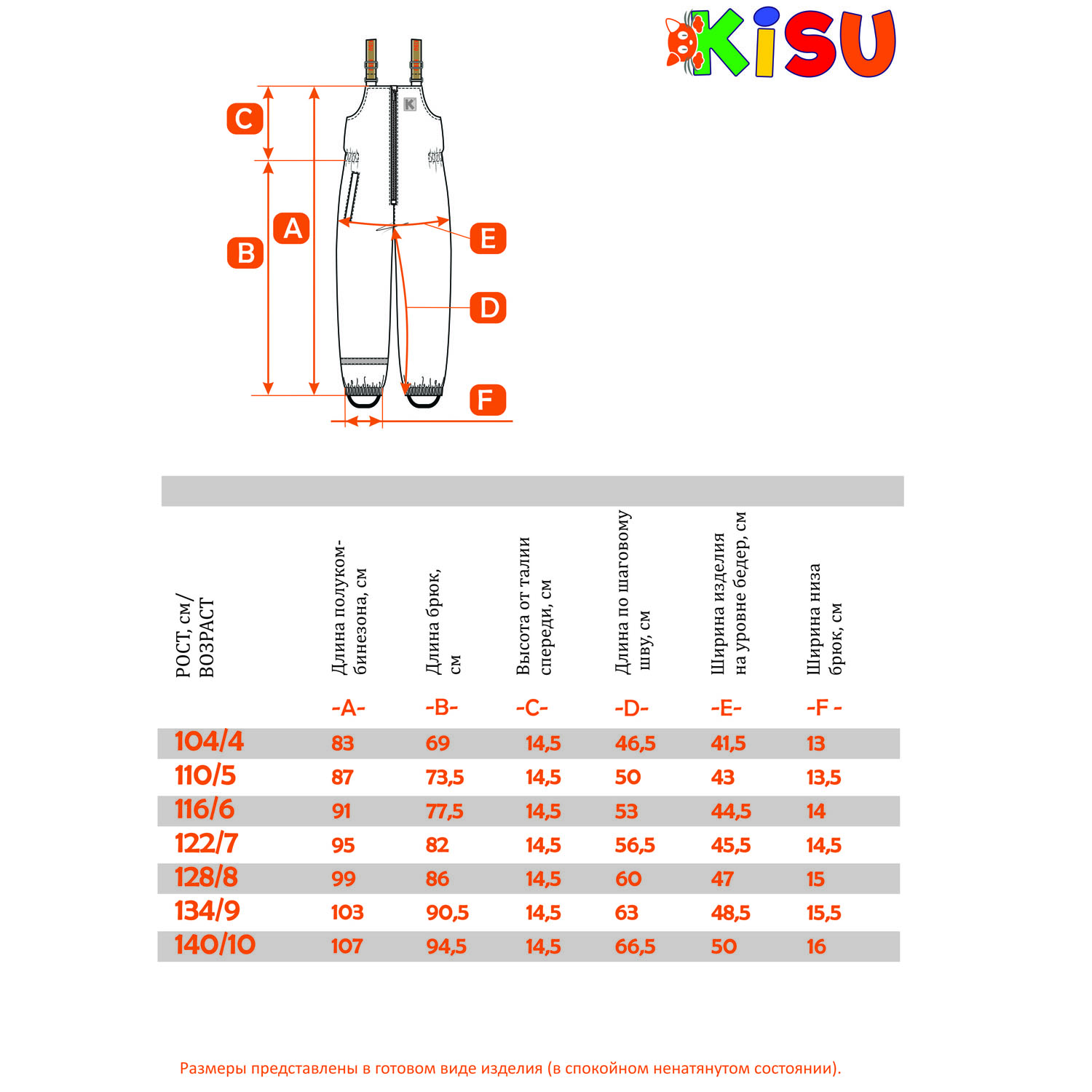 Полукомбинезон Kisu W21-30702J/702 - фото 4