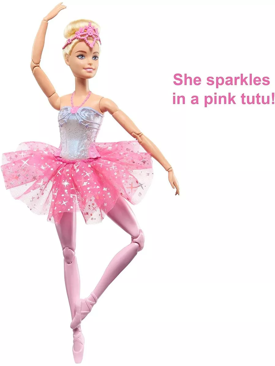 Кукла модельная Barbie Dreamtopia Светящаяся Балерина высота 29 см HLC25 - фото 3