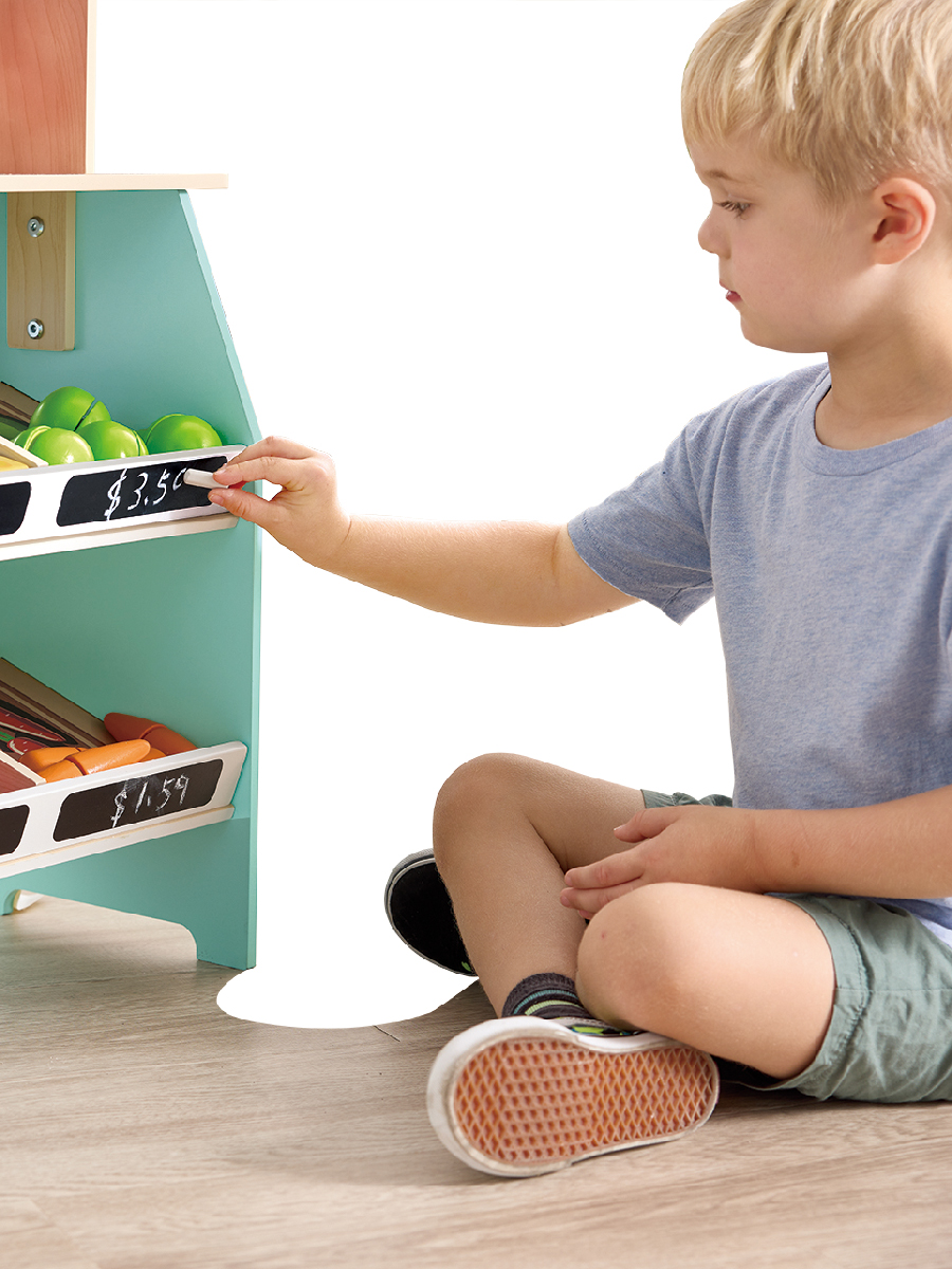 Игровой набор Hape продукты, прилавок, касса - фото 3
