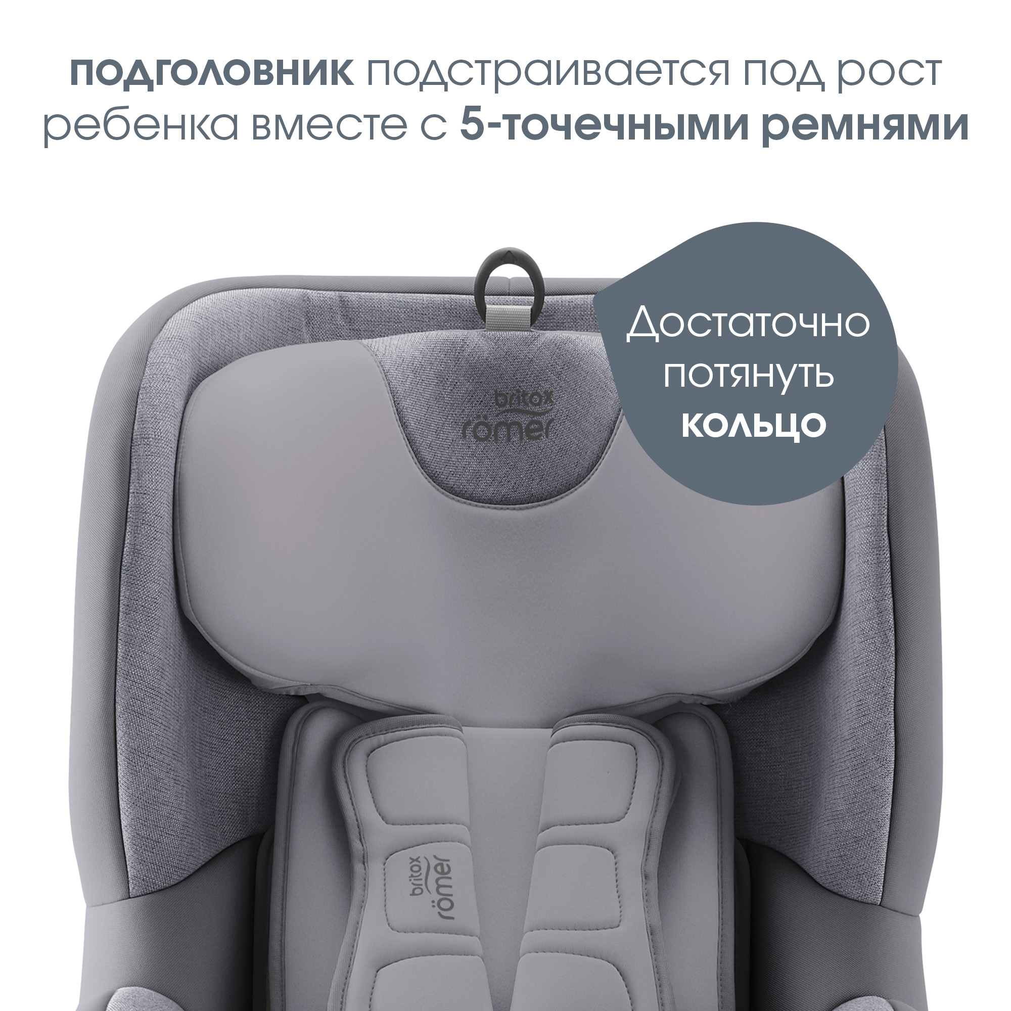 Автокресло Britax Roemer Trifix Grey marble Isofix 1 (9-18 кг) серый - фото 6