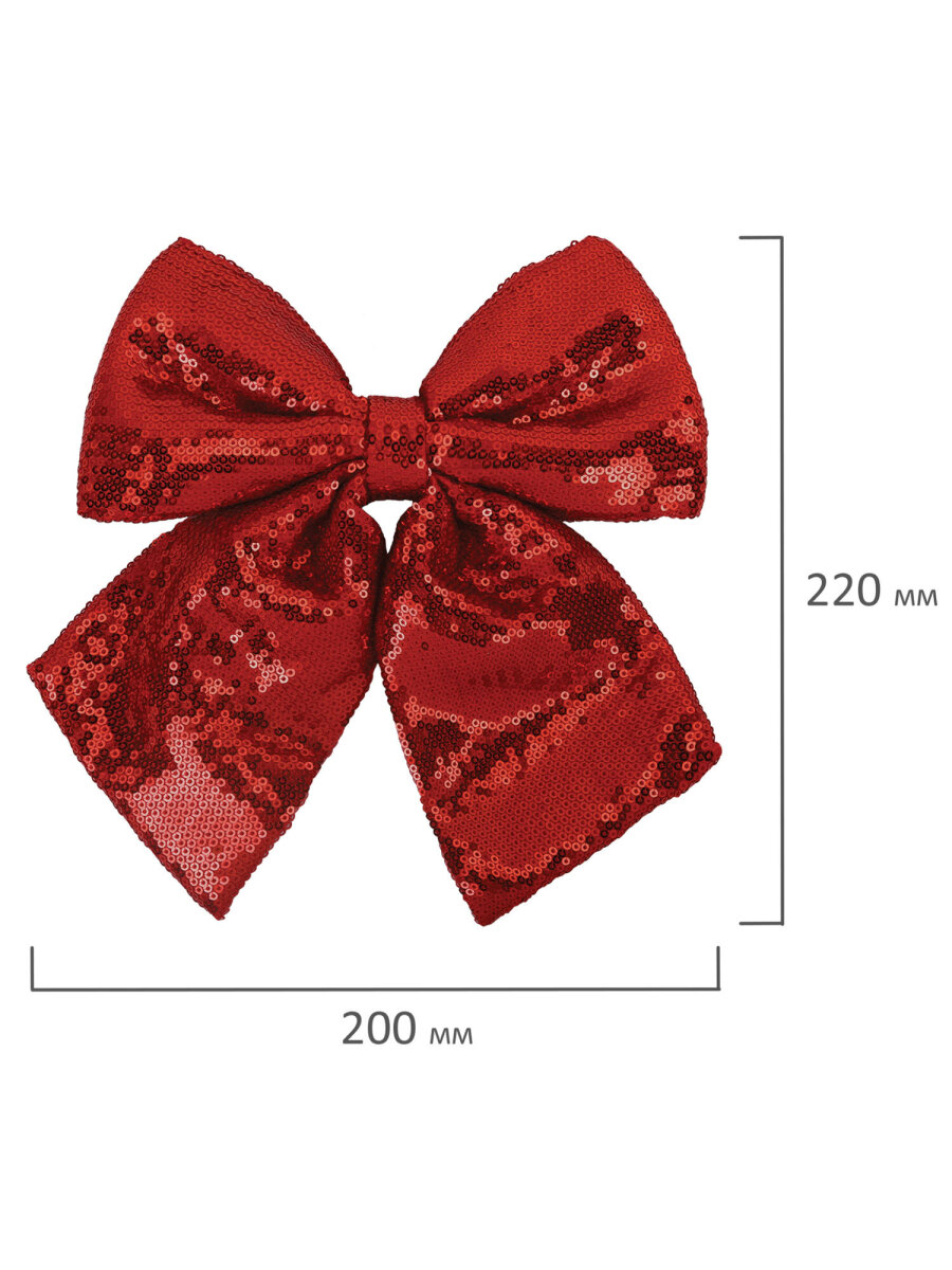 Елочные игрушки Золотая сказка украшение новогодней елки Бант с пайетками 20x22 см - фото 11