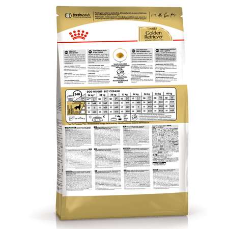Корм для собак ROYAL CANIN Golden Retriever породы золотистый ретривер 12кг