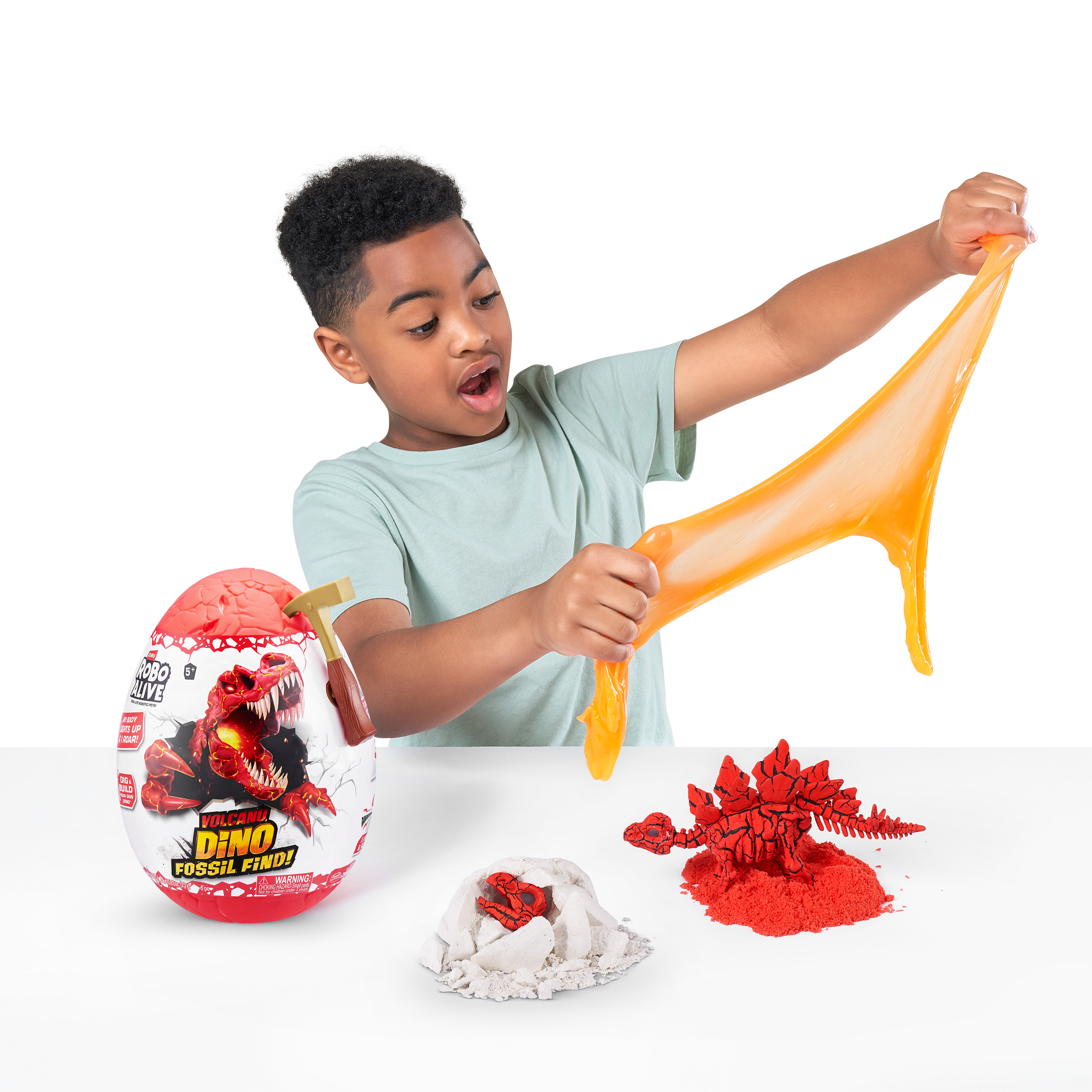 Набор для раскопок Zuru ROBO ALIVE Dino Fossil Volcano - фото 6
