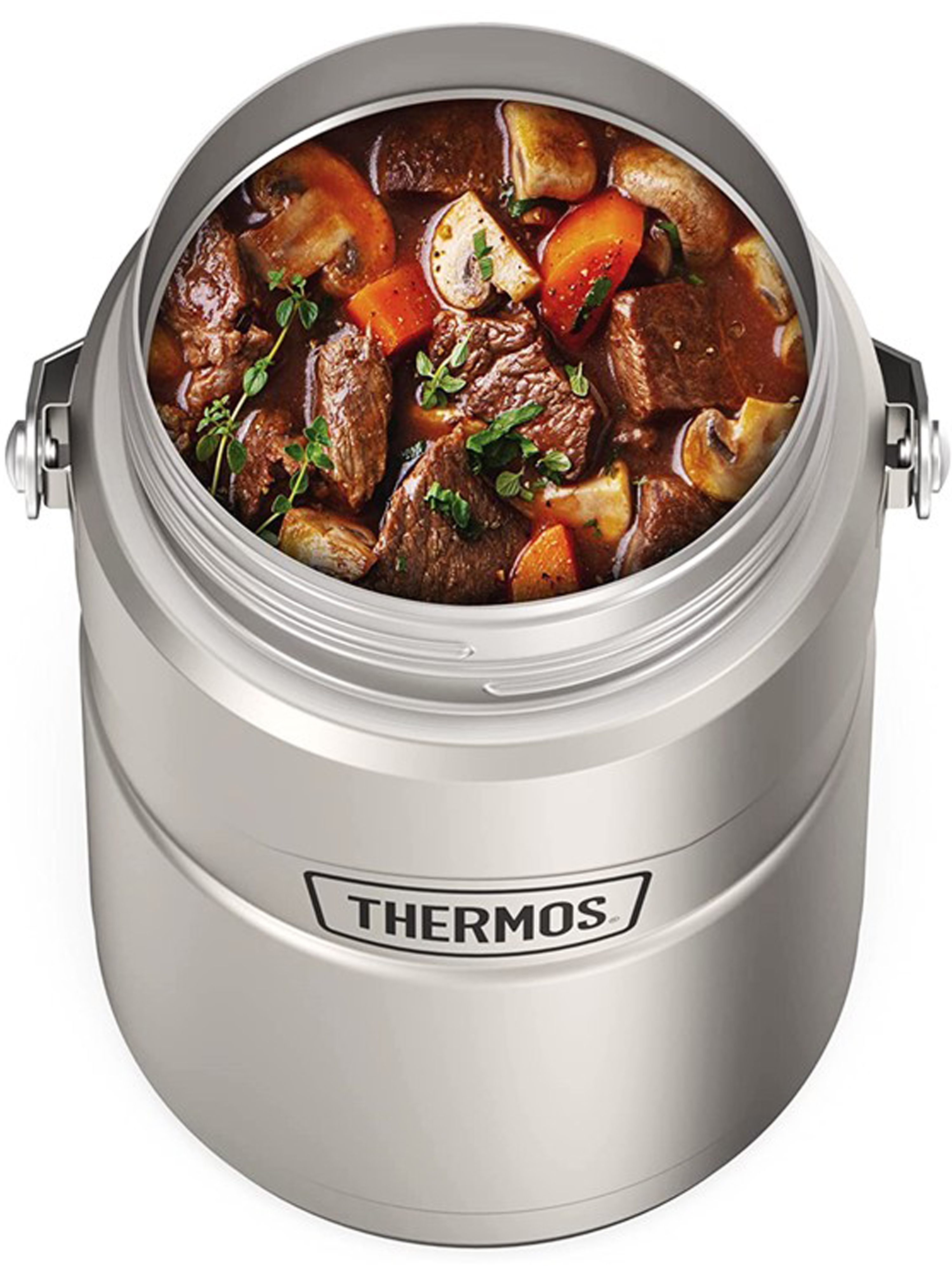 Термос для еды 1.39 литра 2 контейнерами THERMOS KING-3030 Big Boss – нержавеющая сталь герметичный тепло/холод 12/24 часа - фото 25