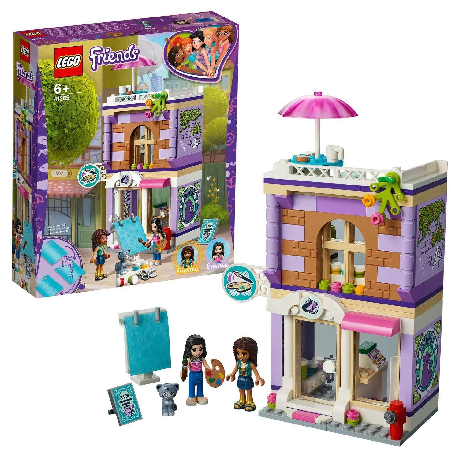 Конструктор LEGO Friends Художественная студия Эммы блочный - фото 1