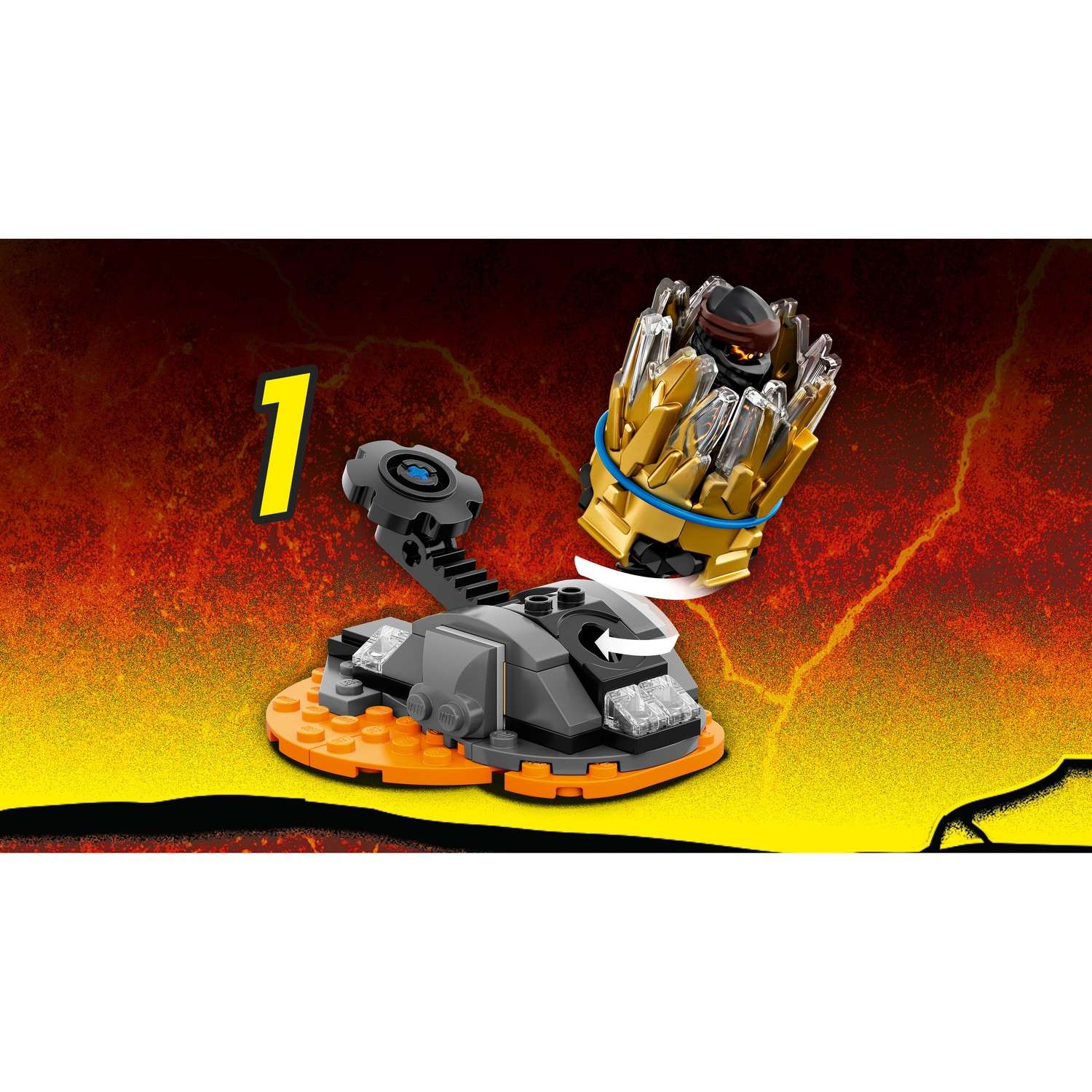 Конструктор LEGO NINJAGO Шквал Кружитцу-Коул блочный - фото 6