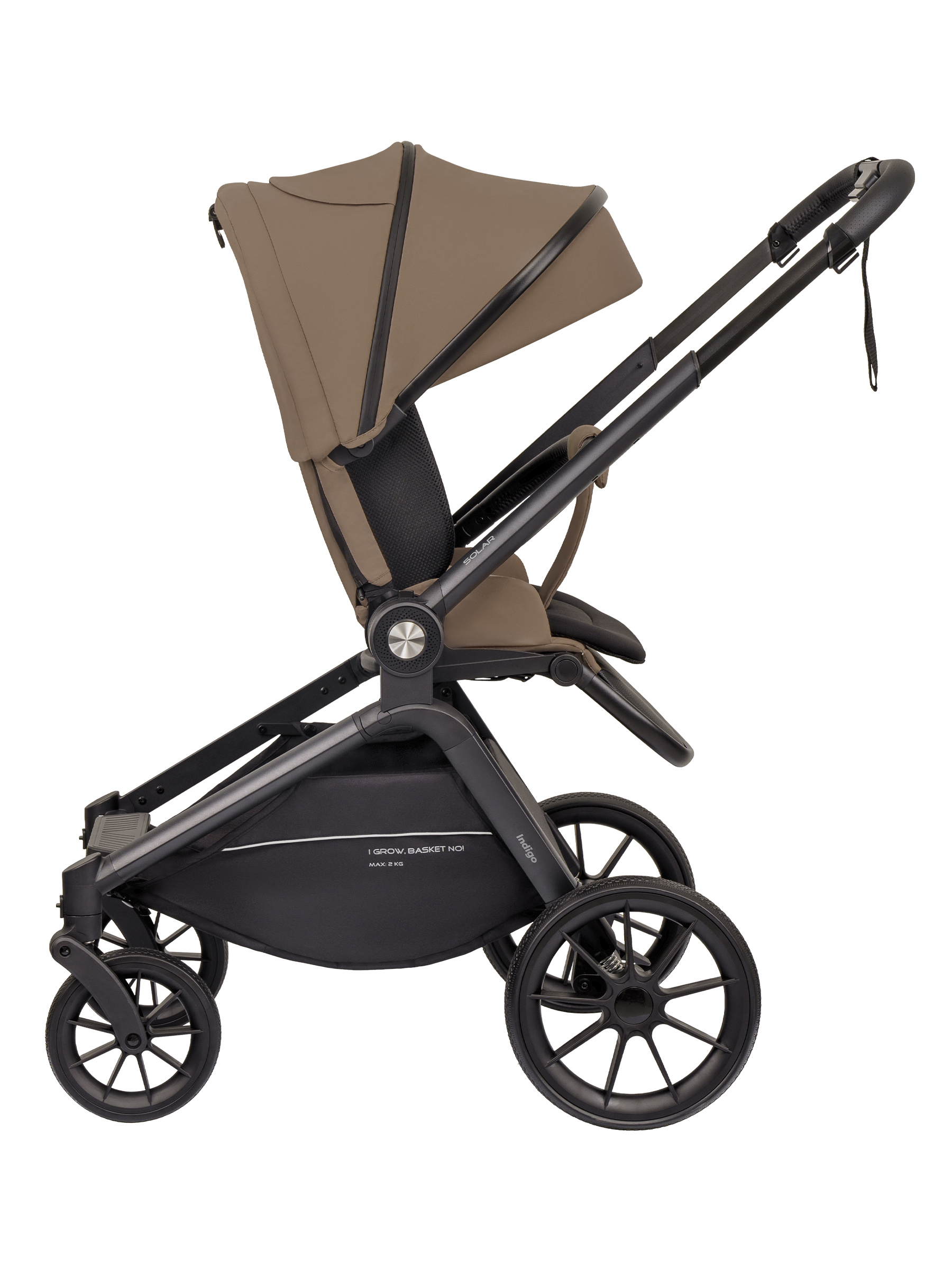 Коляска 3в1 Indigo Solar темно-бежевый - фото 18