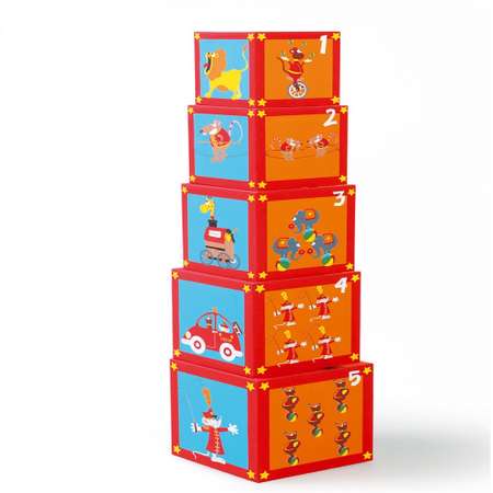 Игрушка Scratch кубики Башня Цирк