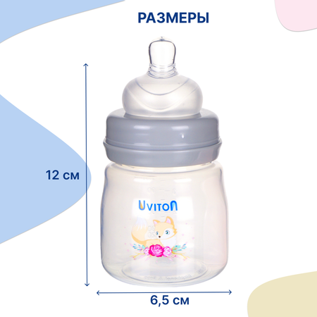 Бутылочка Uviton Anti-Colic 125 мл в ассортименте