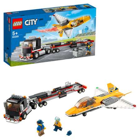 Конструктор LEGO City Транспортировка самолёта блочный