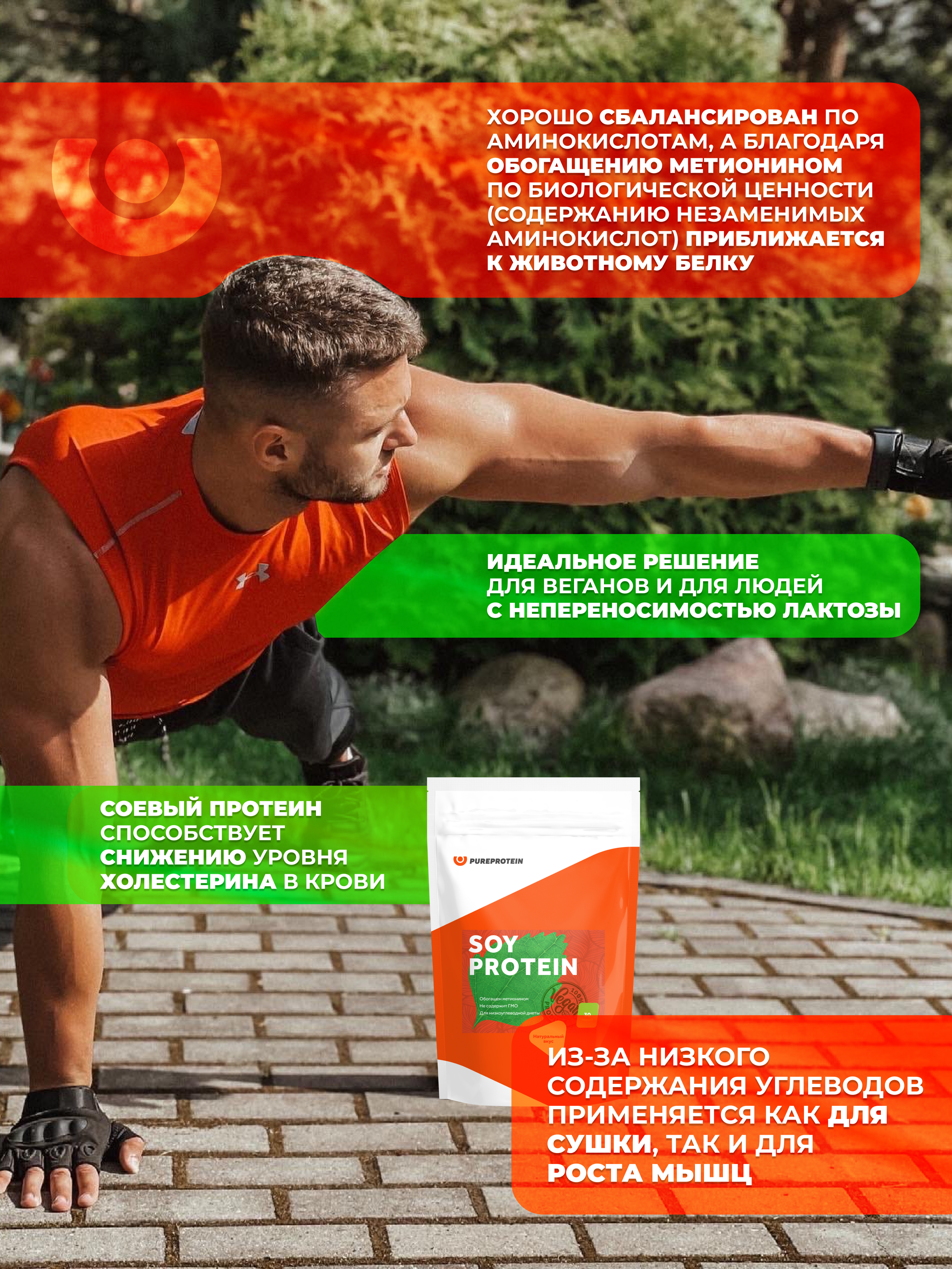 Соевый протеин PUREPROTEIN 900г - фото 5