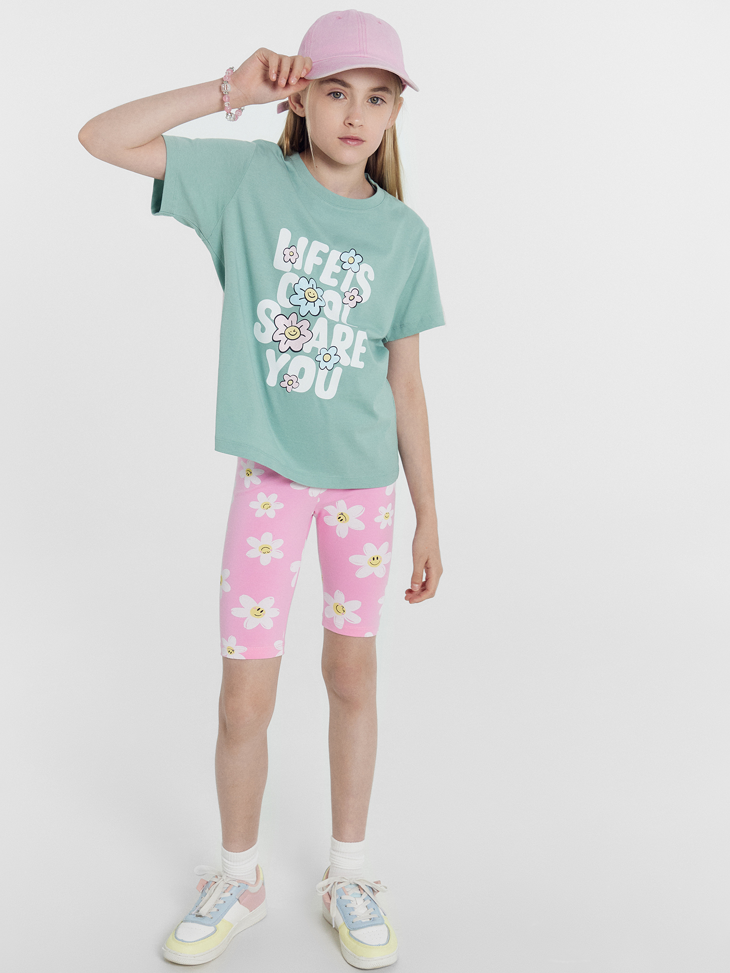 Футболка 2 шт Mark Formelle (Марк Формэль) 117835-2/шалфей +ромашки на св.розовом - фото 6