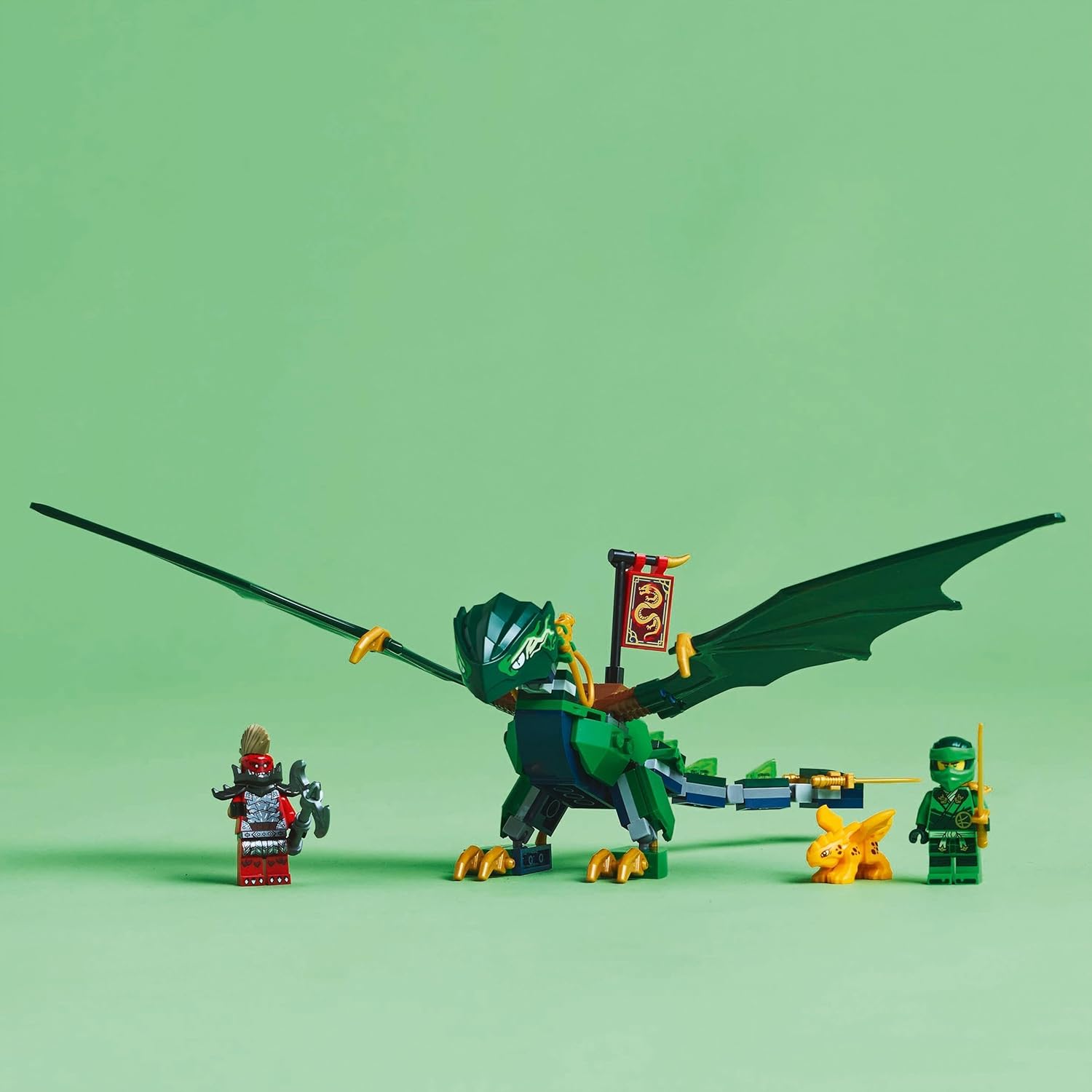 Конструктор LEGO NINJAGO Зеленый лесной дракон Ллойда 128 дет. - фото 4