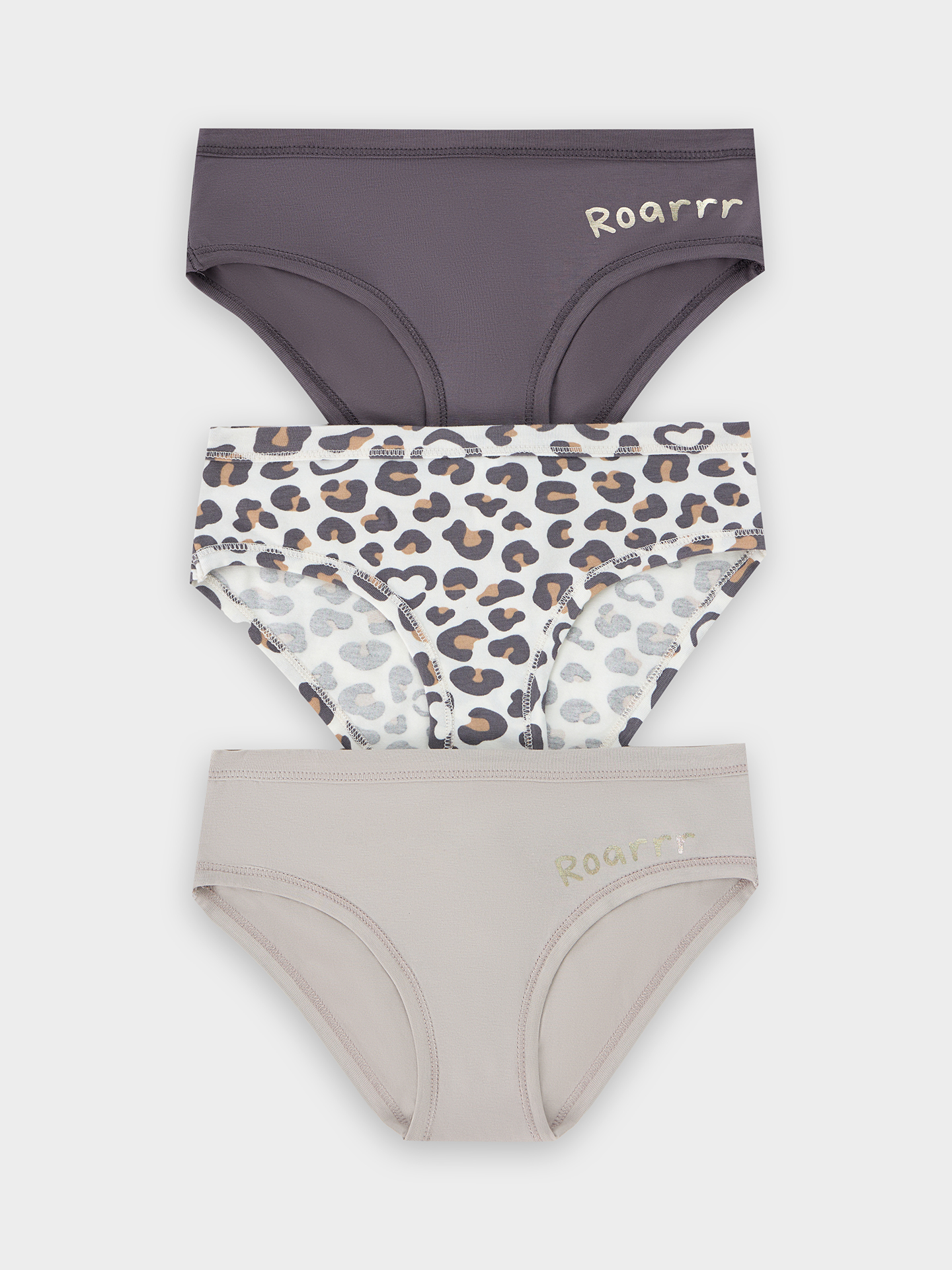 Трусы 3 шт Mark Formelle (Марк Формэль) 417747-3/серый +печать1 - фото 1