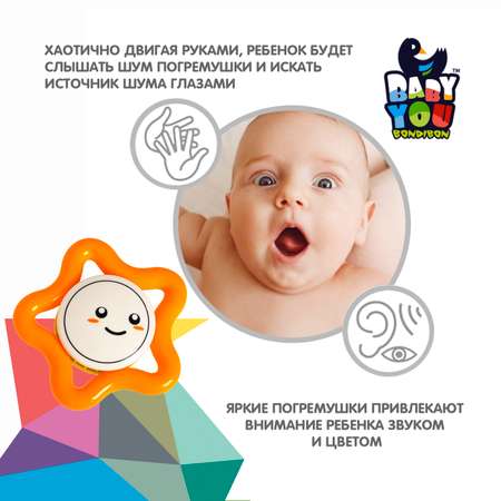Прорезыватель Bondibon Звездочка