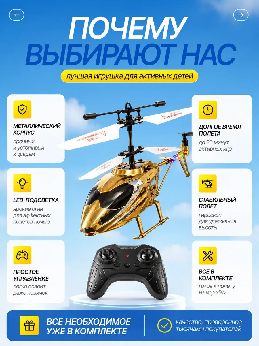 Вертолет РУ MiniMinds 1:28 - фото 11