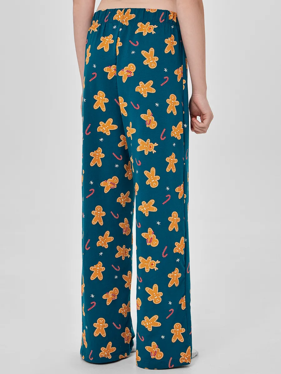 Брюки Mark Formelle (Марк Формэль) 587001/праздничные печеньки на зеленом - фото 5