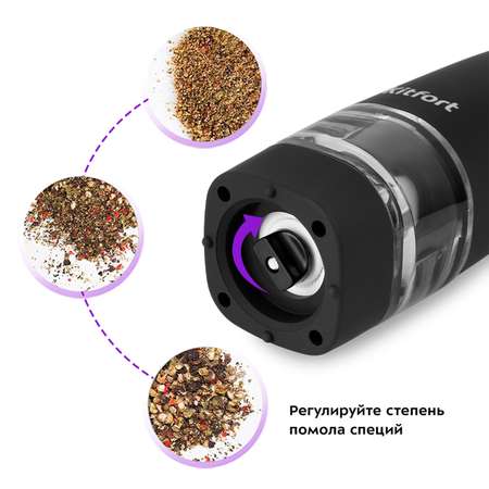 Автоматические мельниц для соли и перца KITFORT КТ-6002