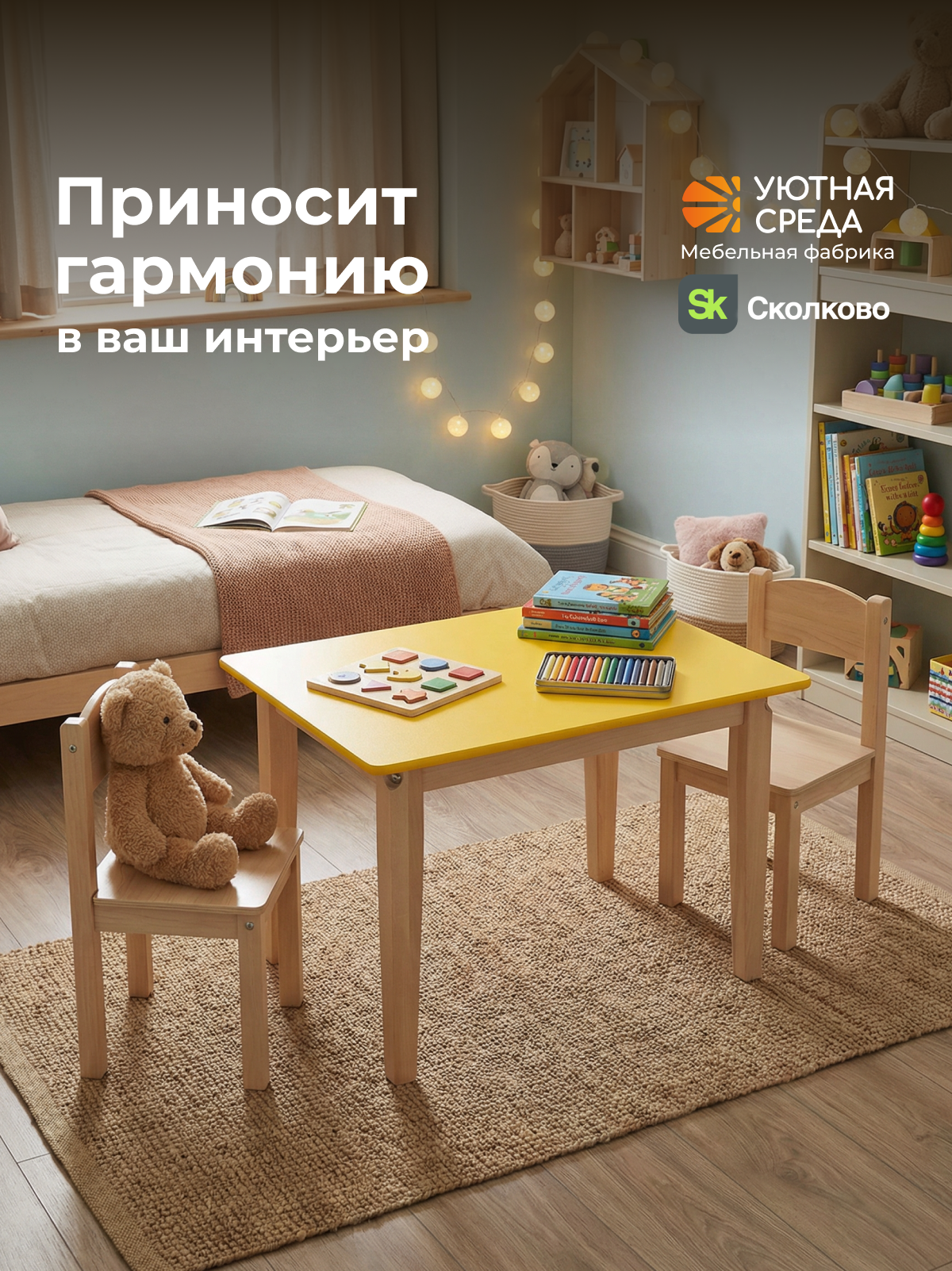 Комплект мебели Уютная среда нераскладной (стол, стул) - фото 22