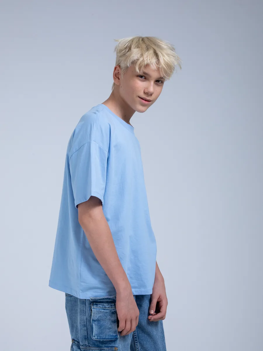 Футболка STELLA MODA 11601._голубой - фото 14