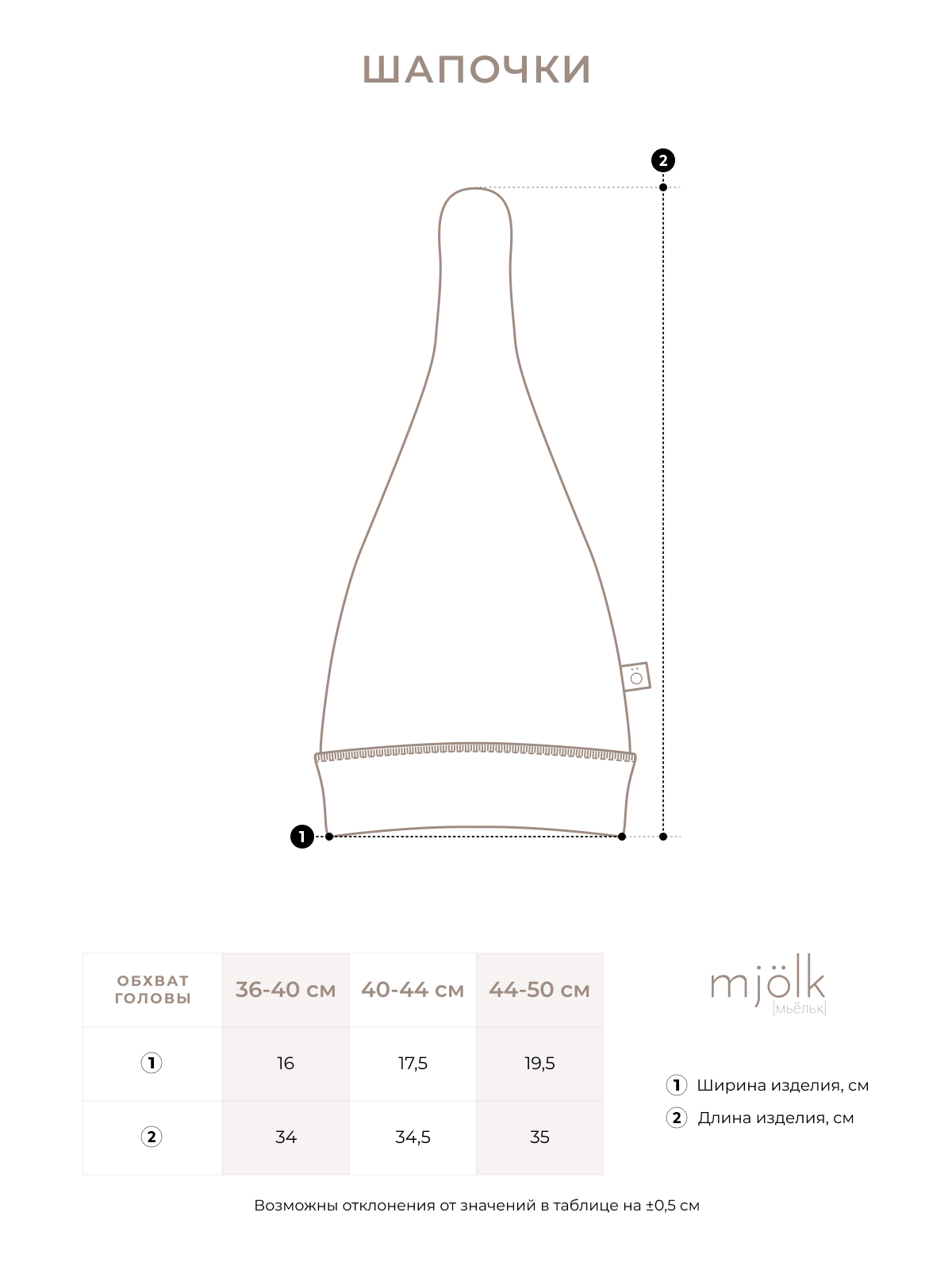 Шапочка Mjolk 440659 - фото 3