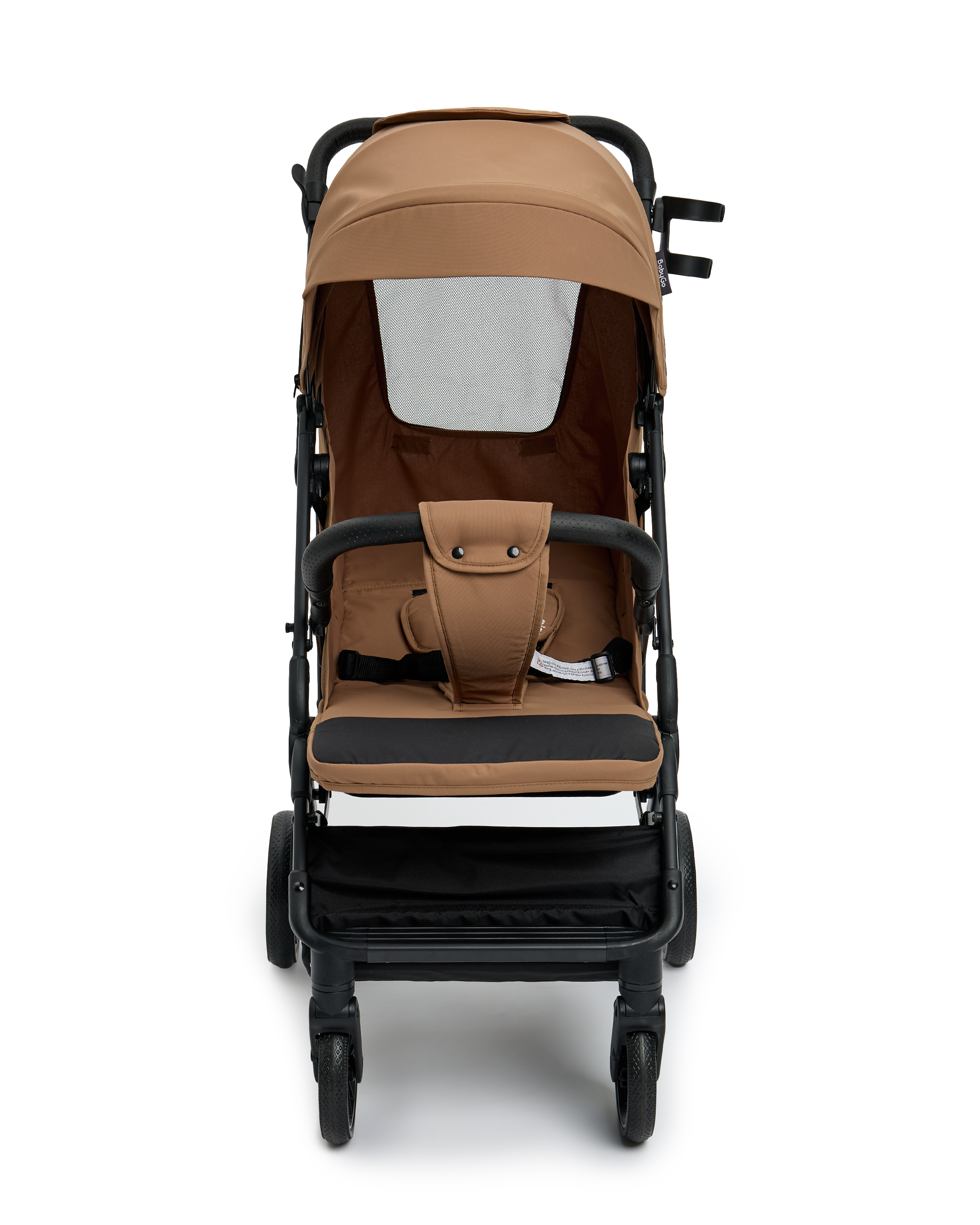 Коляска прогулочная BabyGo Roady Plus коричневый - фото 16