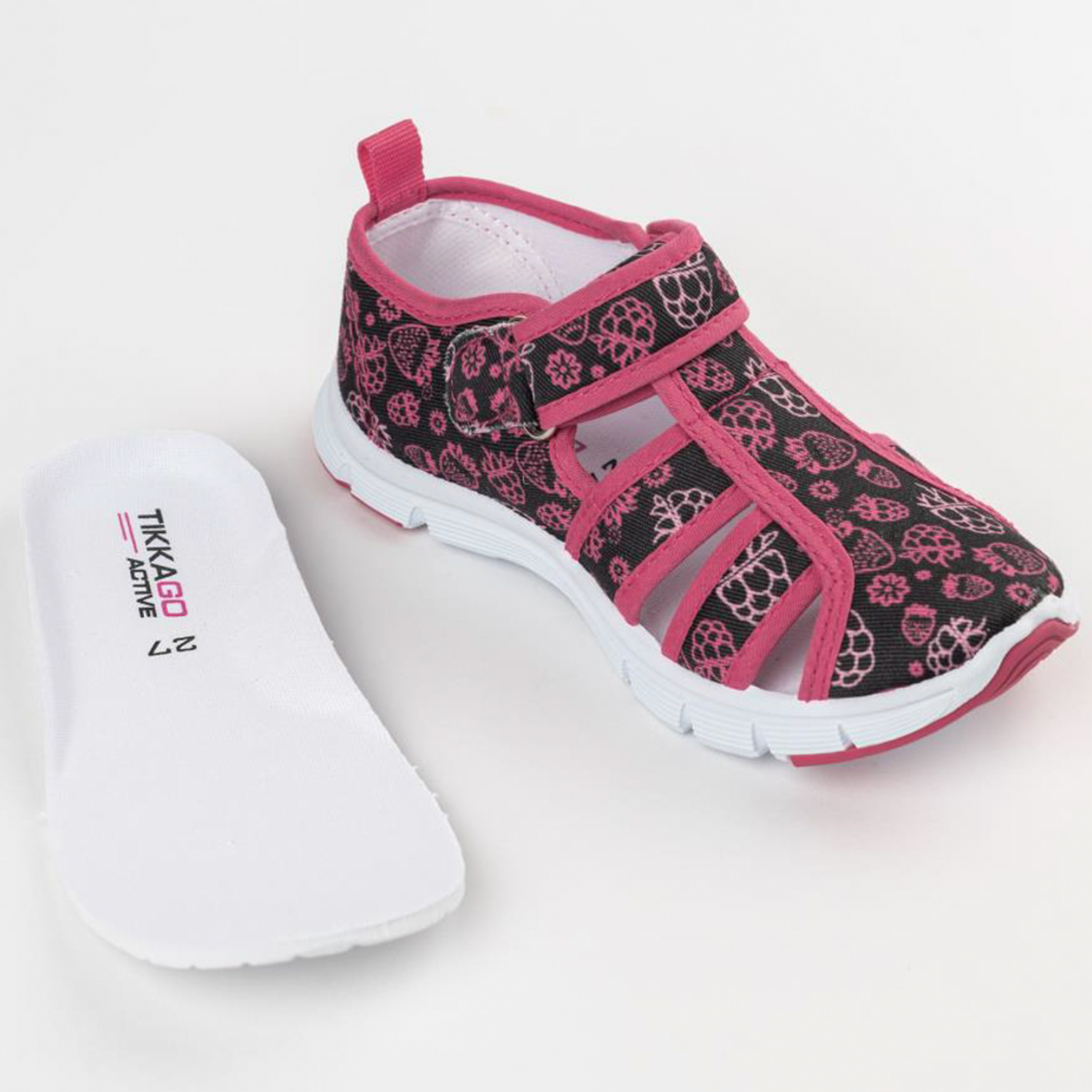 Сандалии TikkaGo 7T06_913-1_black-pink - фото 6