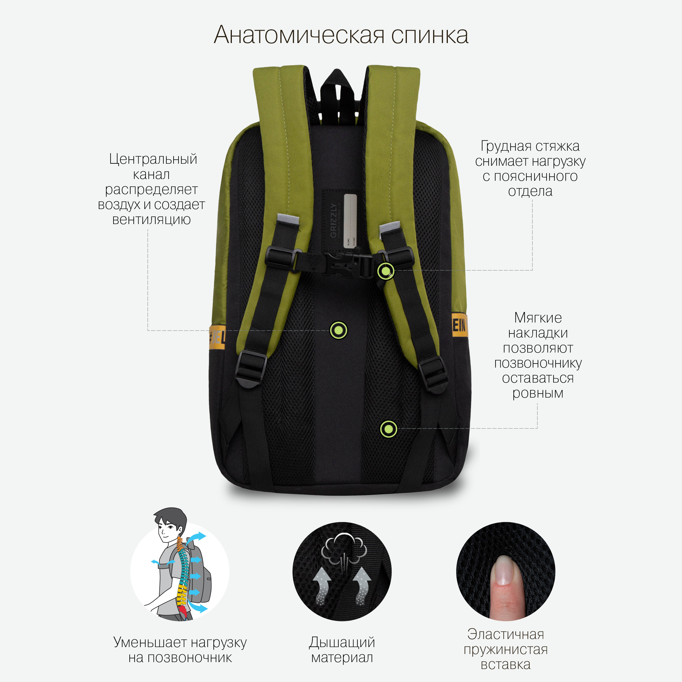 Рюкзак Grizzly для мальчика - фото 6