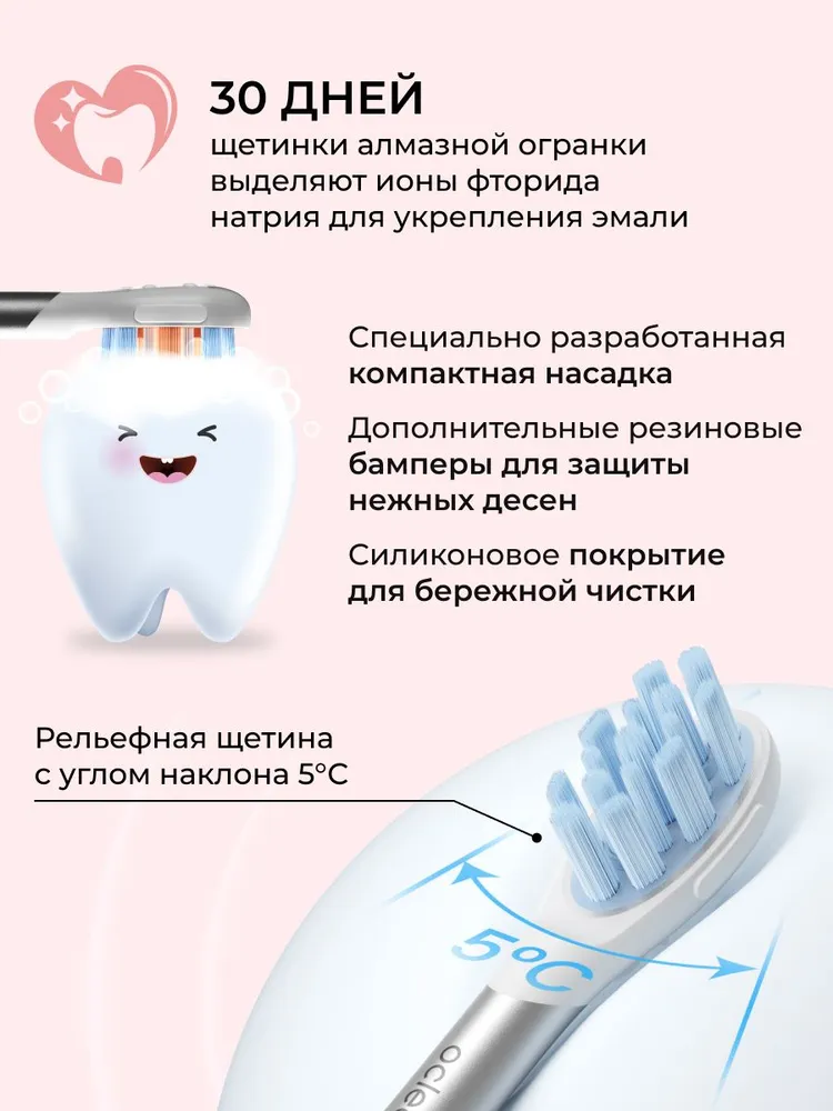 Зубная щетка электрическая Oclean от 3 лет - фото 12