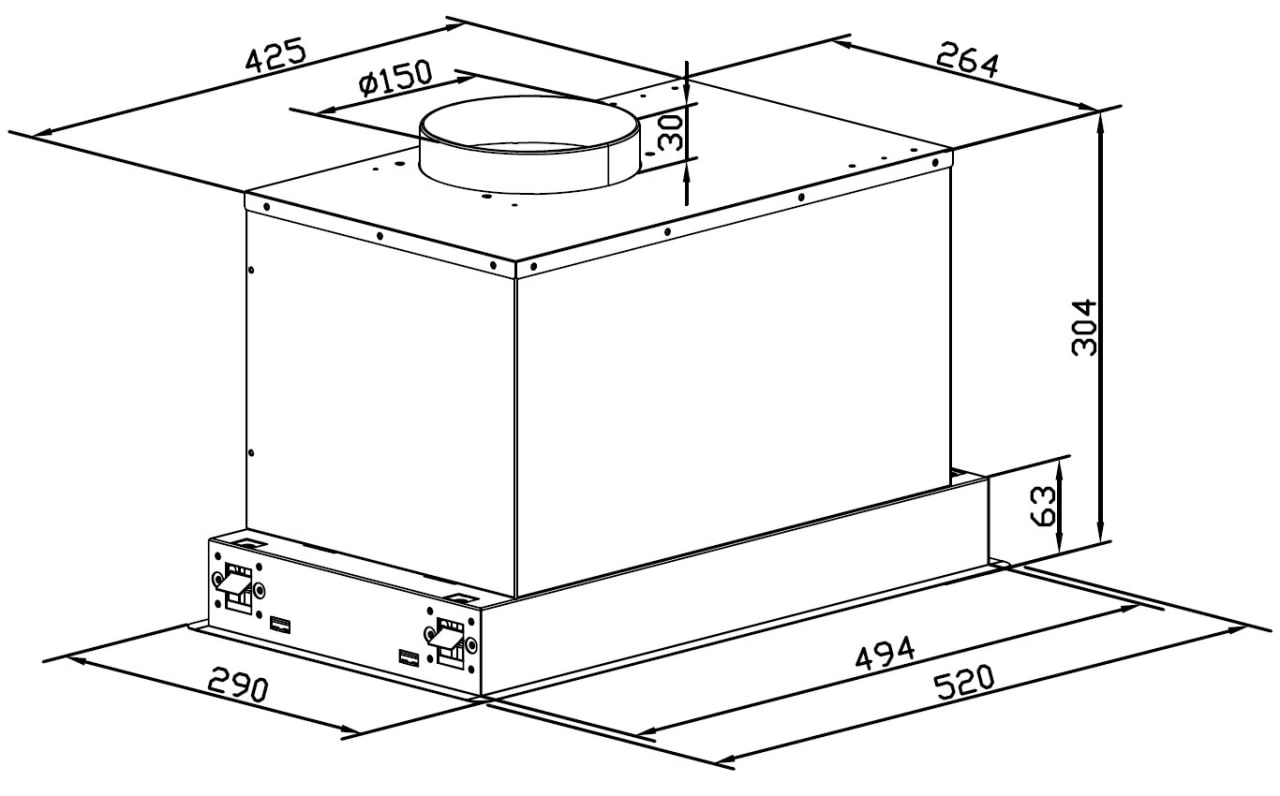 Кухонная вытяжка Hietzel CHB 5268E - фото 9
