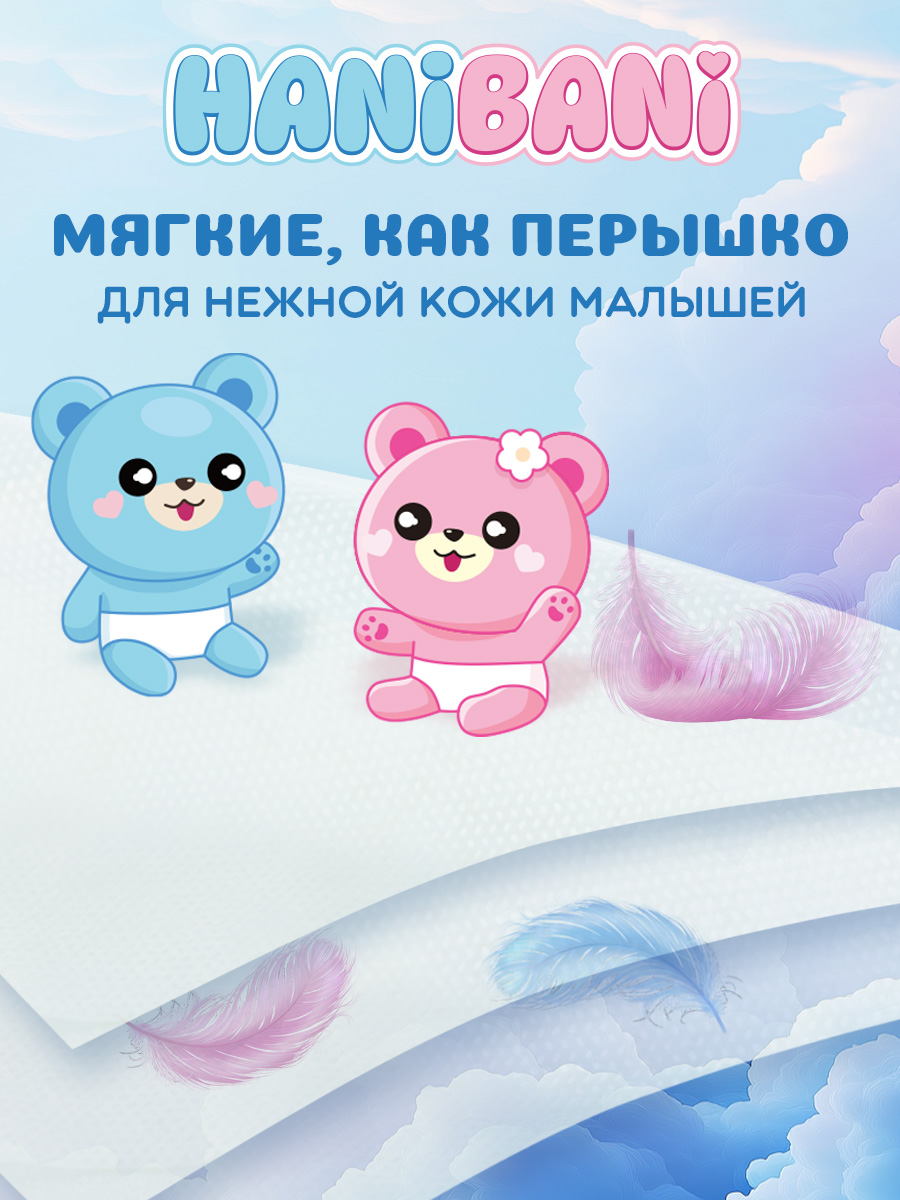 Влажные салфетки HANIBANI антибактериальные 3 упак. 96 шт. - фото 10