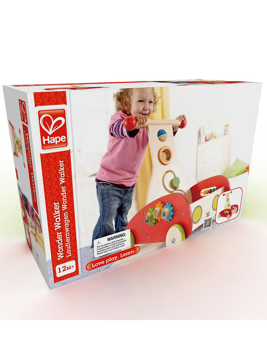 Ходунки Hape Волшебные с ручкой красный - фото 11