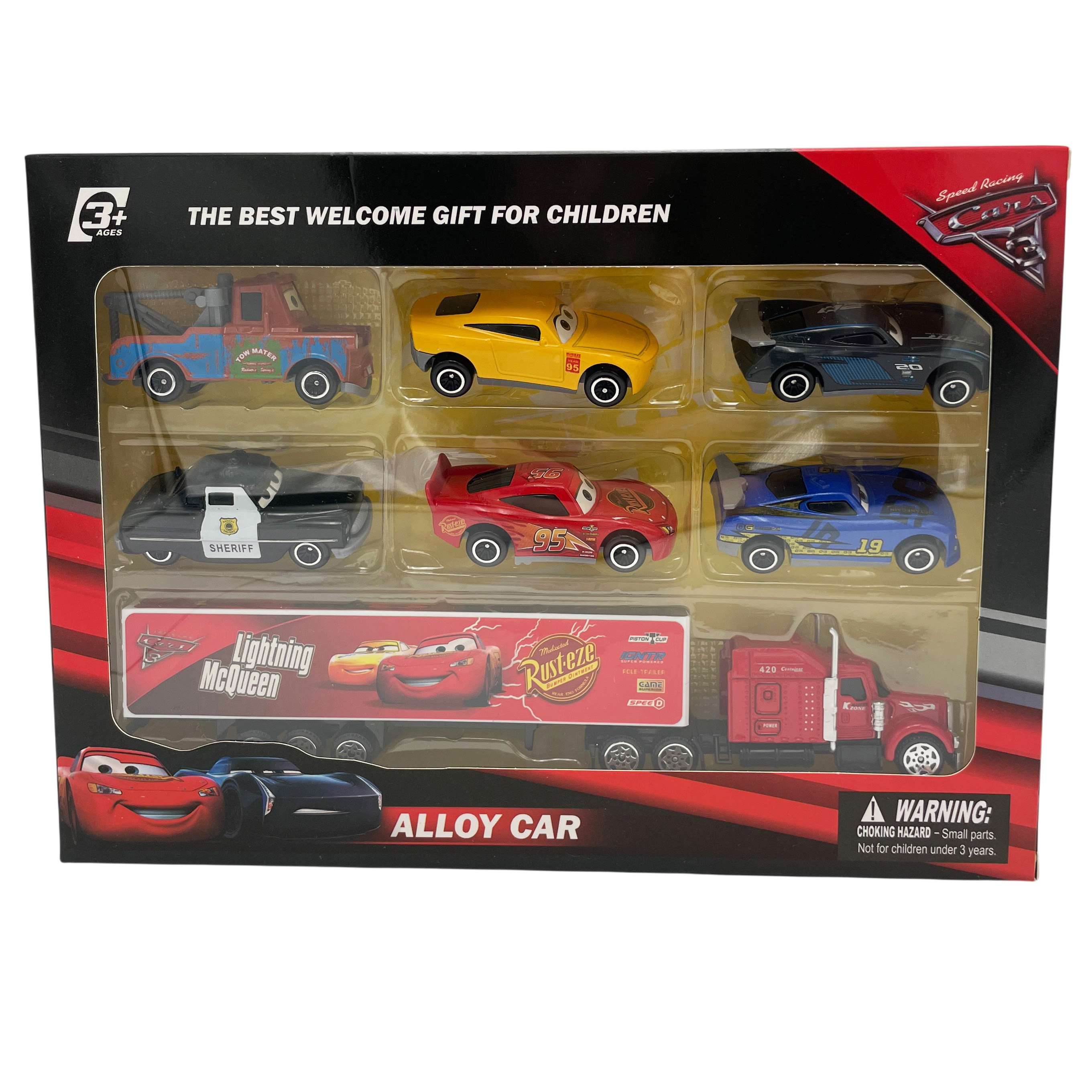 Игровой набор Zhorya Молния Маккуин McQueen 7 штук Q186-122 - фото 3