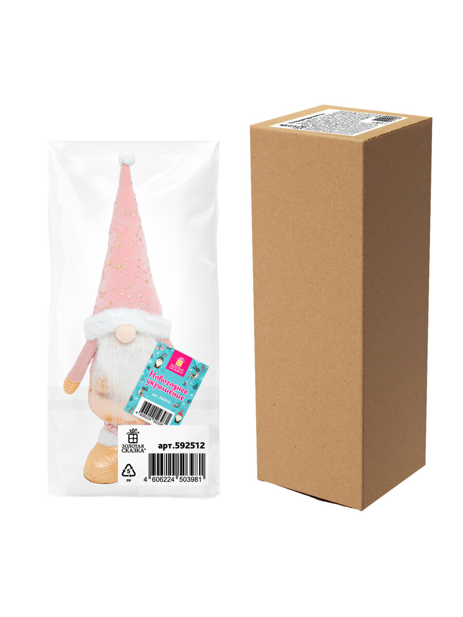 Украшение новогоднее Золотая сказка Звездный Гном на стол с телескопическими ножками - фото 14