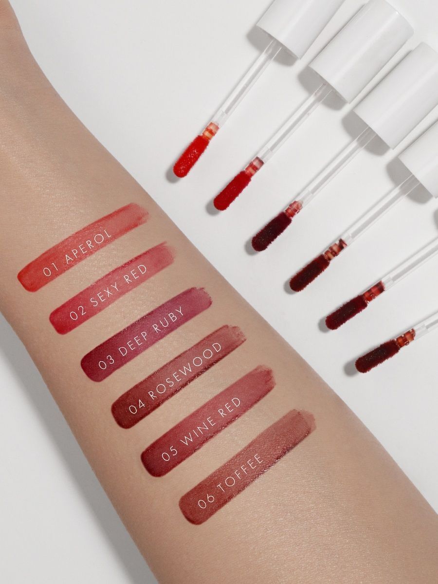 Тинт для губ Luxvisage AQUA GEL hyalyron оттеночный тон 5 Wine Red - фото 9