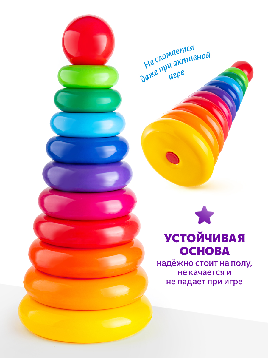 Игрушка Green Plast пирамидка Гигант - фото 3