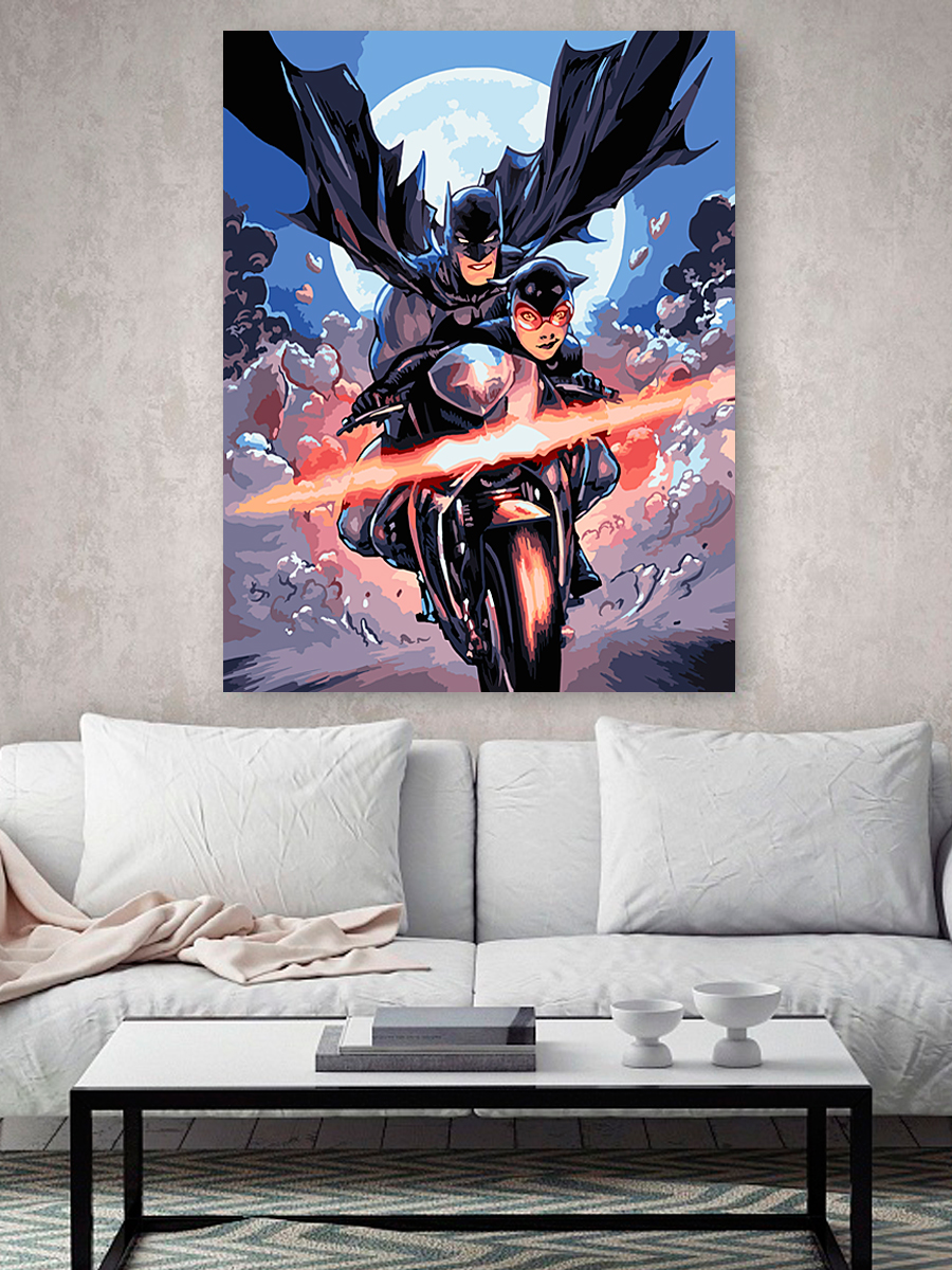 Картина по номерам Hobby Paint Бэтмен и женщина-кошка в ассортименте - фото 3