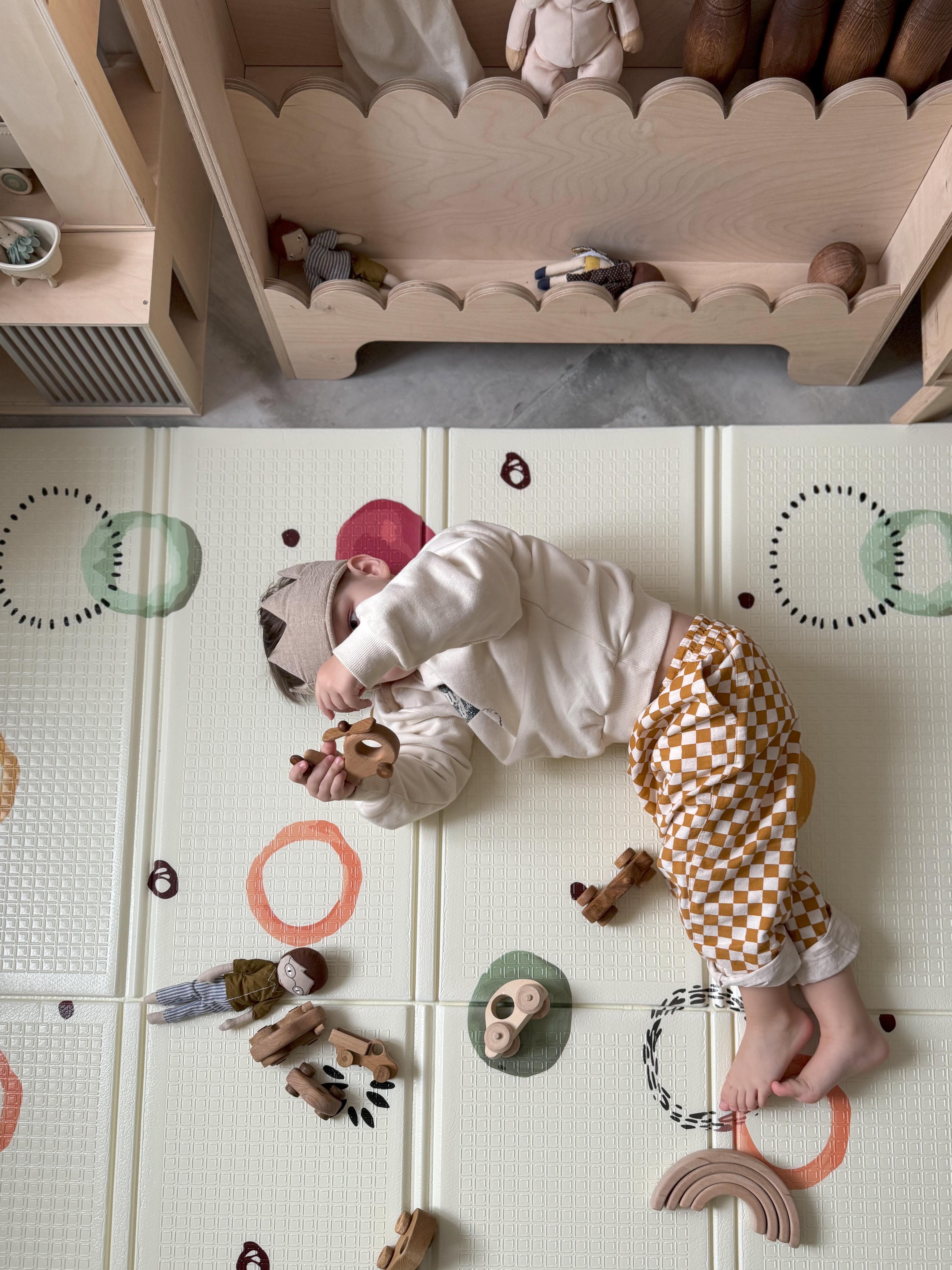 Детский складной коврик Pollzu Акварель 150 x 180 см - фото 14