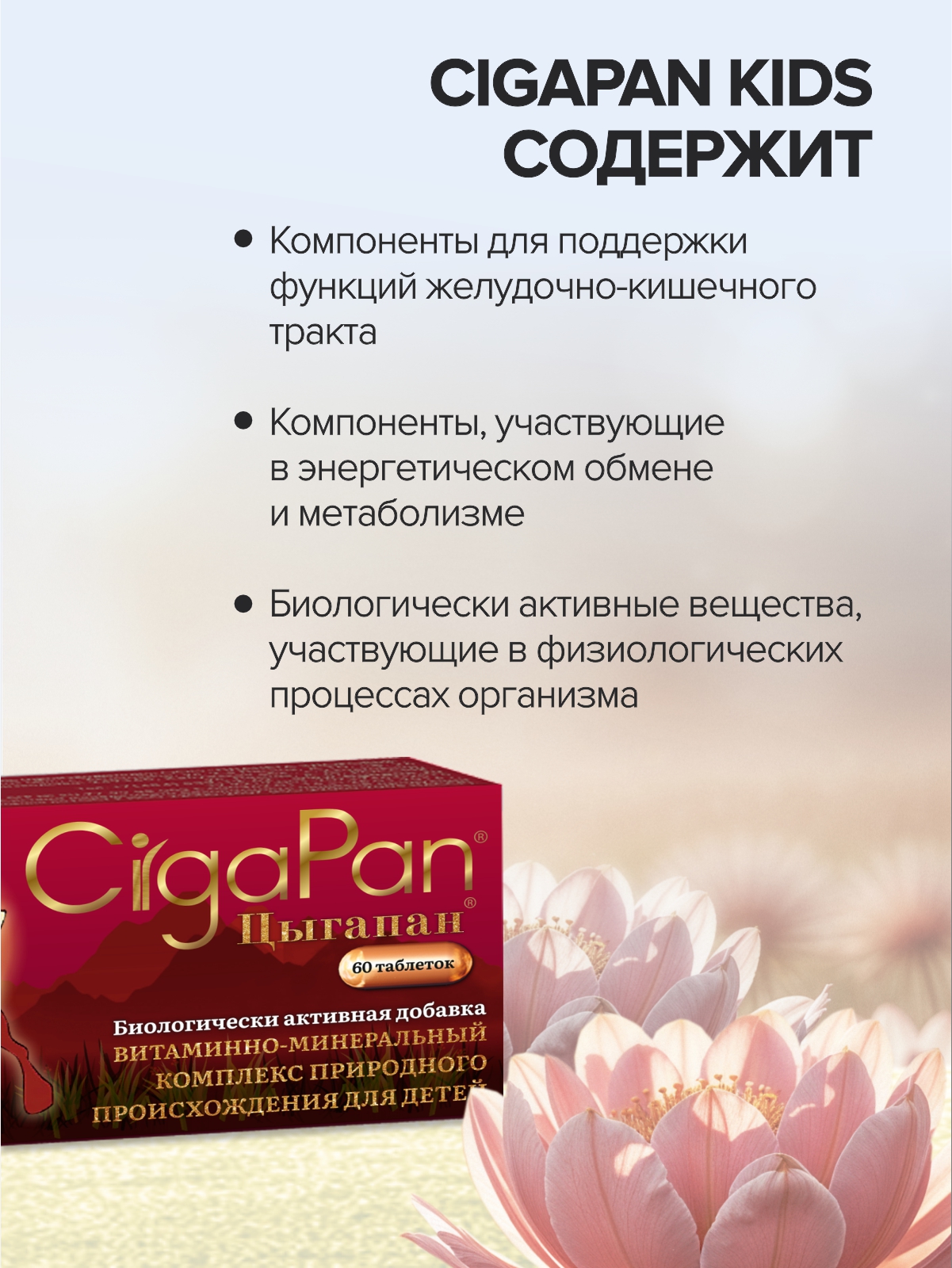 Детские витамины Цыгапан CigaPan Цыгапан мультивитамины для детей комплекс 60 таблеток - фото 5
