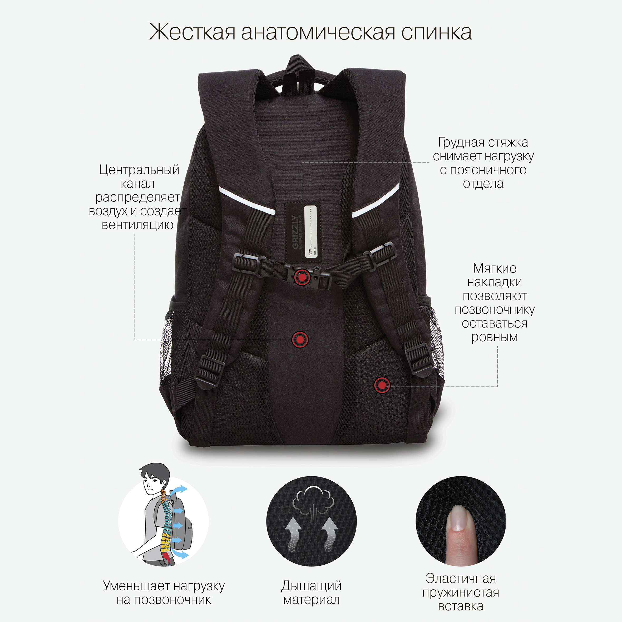 Рюкзак Grizzly для мальчика - фото 8