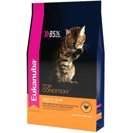 Корм сухой для кошек Eukanuba Cat 10кг с домашней птицей